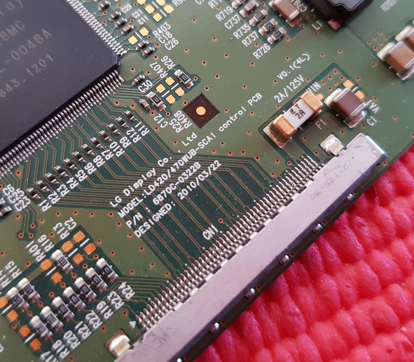 LVDS TCON BOARD FR PANASONIC TH-42LF25ER 42" LCD MONITOR 6870C-0322B 6871L-2385B