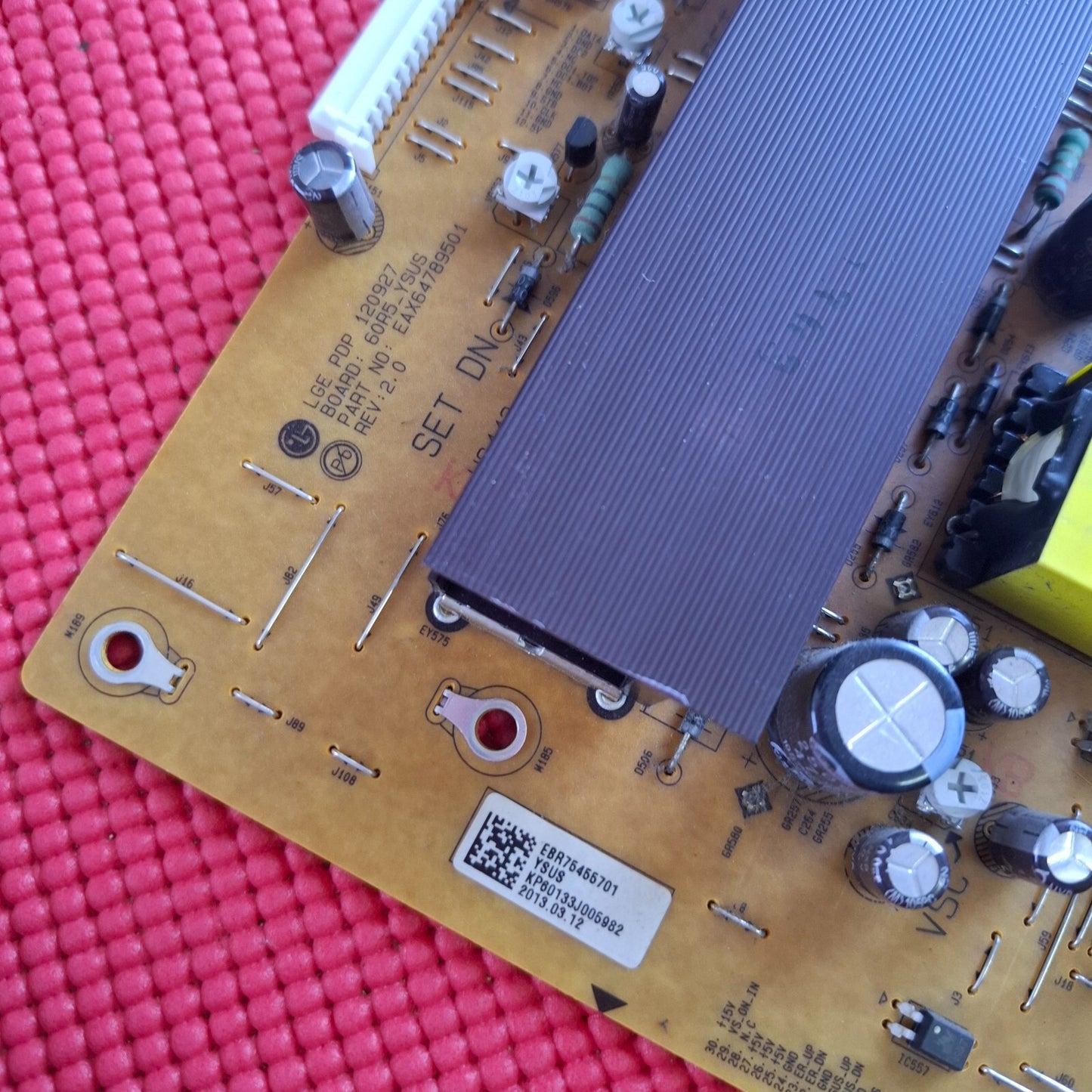 YSUS BOARD FOR LG 60PN650T 60PN6500 60PH670V 60" TV EAX64789501 EBR75455701