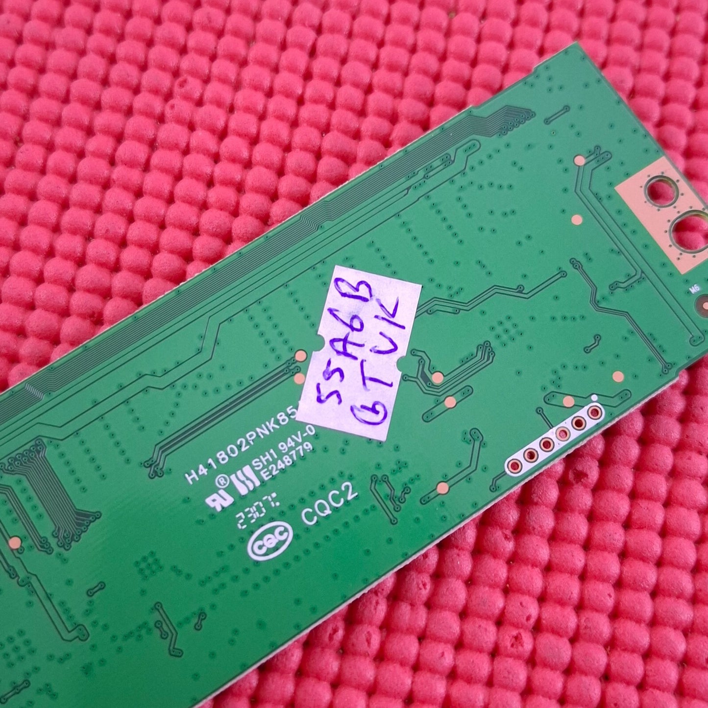 LVDS TCON BOARD FOR HISENSE 55A6BGTUK 55A63HTUK TV RSAG7.820.11538/ROH 298366