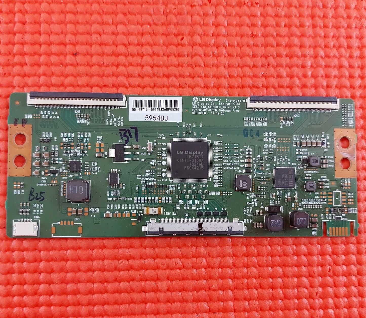 TCON BOARD FOR 55PUS8204/12 LT-55C870 55HK25T74U 55VL3A63DB 55" TV 6871L-5954B