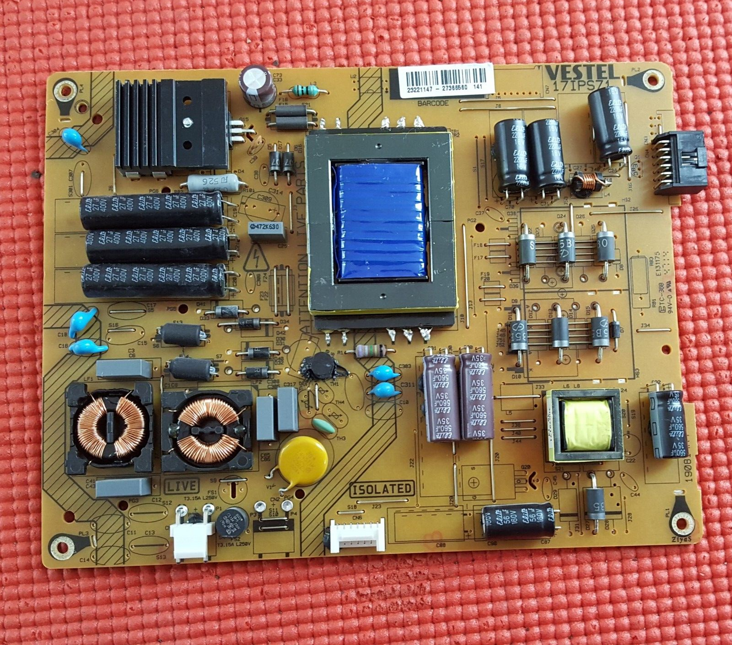 PSU FOR JVC LT-50C750 50HYT62UB 50278FHDD 50HYT62UB 50273SMFHD 17IPS71 23221147