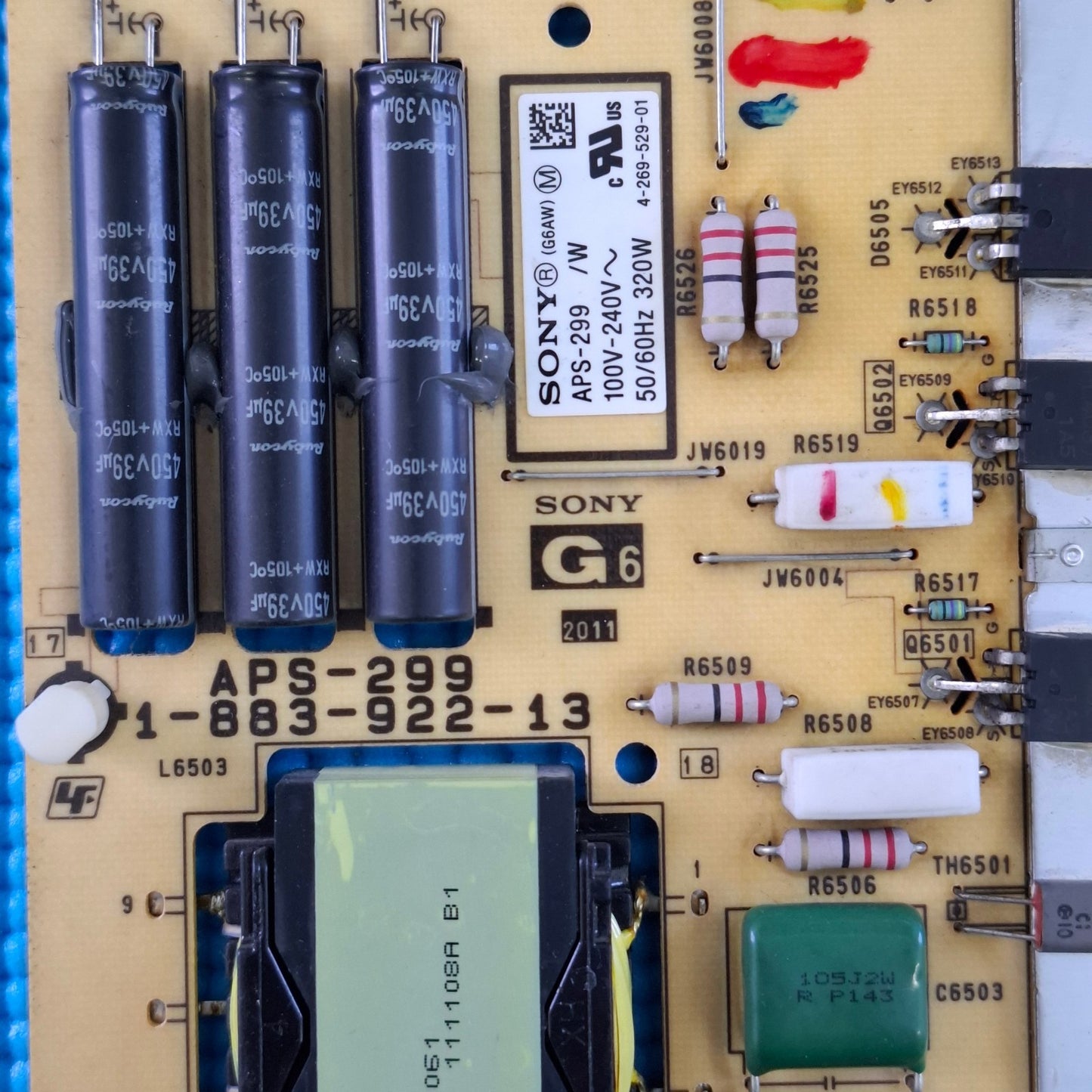 POWER BOARD FOR SONY KD-55HX823 KDL-55EX723 TV APS-299 (147430411) 1-883-922-12