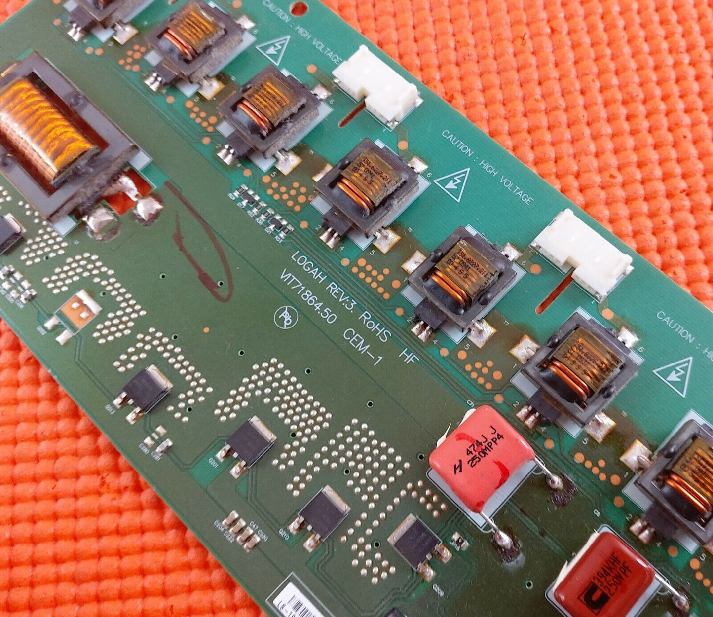INVERTER BOARD FOR BEKO 42WLU55FHID 42" LCD TV VIT71864.50 REV:3