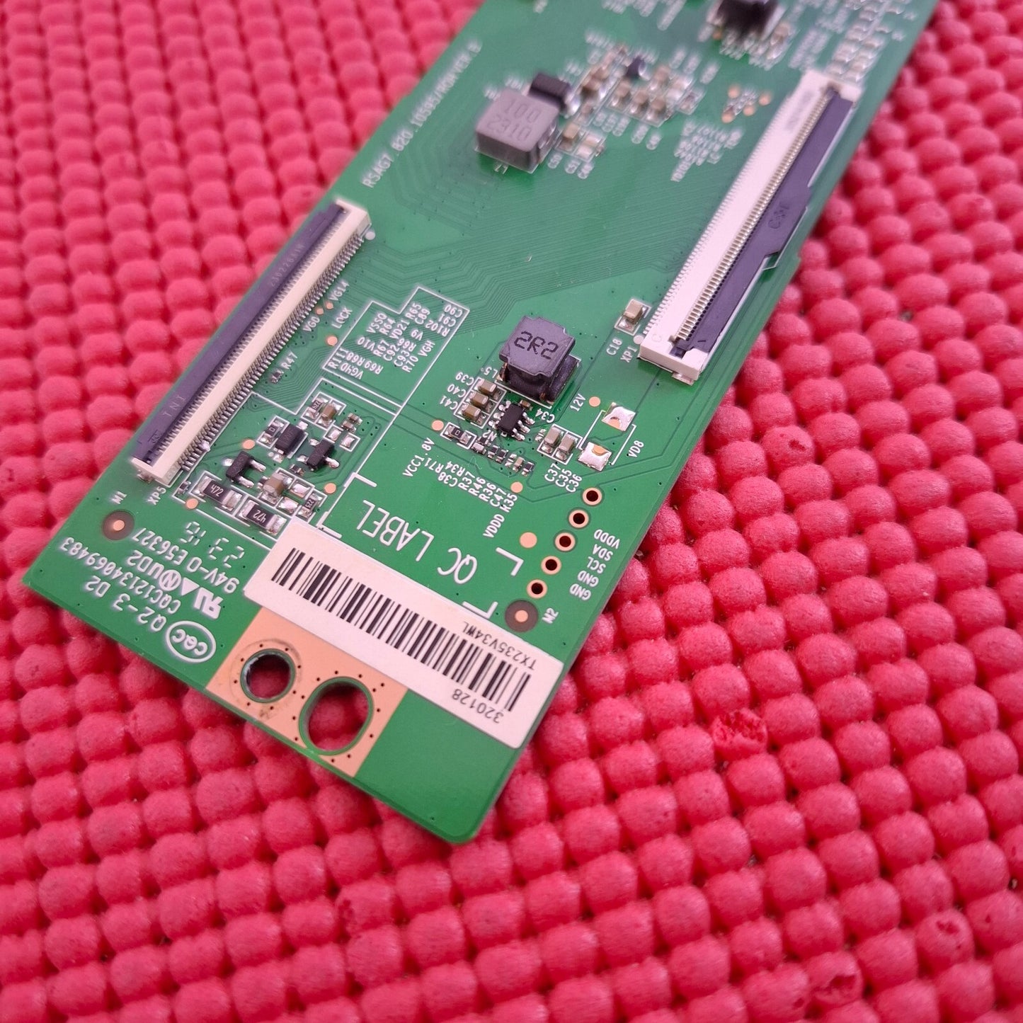 LVDS BOARD FOR HISENSE 50A7GQTUK 55A6BGTUK TV RSAG7.820.10595/ROH VER.B 320128