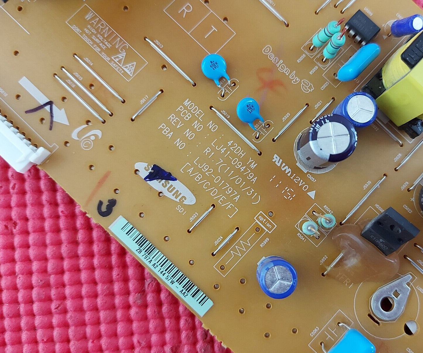 XSUS BOARD FOR SAMSUNG PS43D490A1W PS43D450A2W TV LJ41-09479A LJ92-01797A AA2