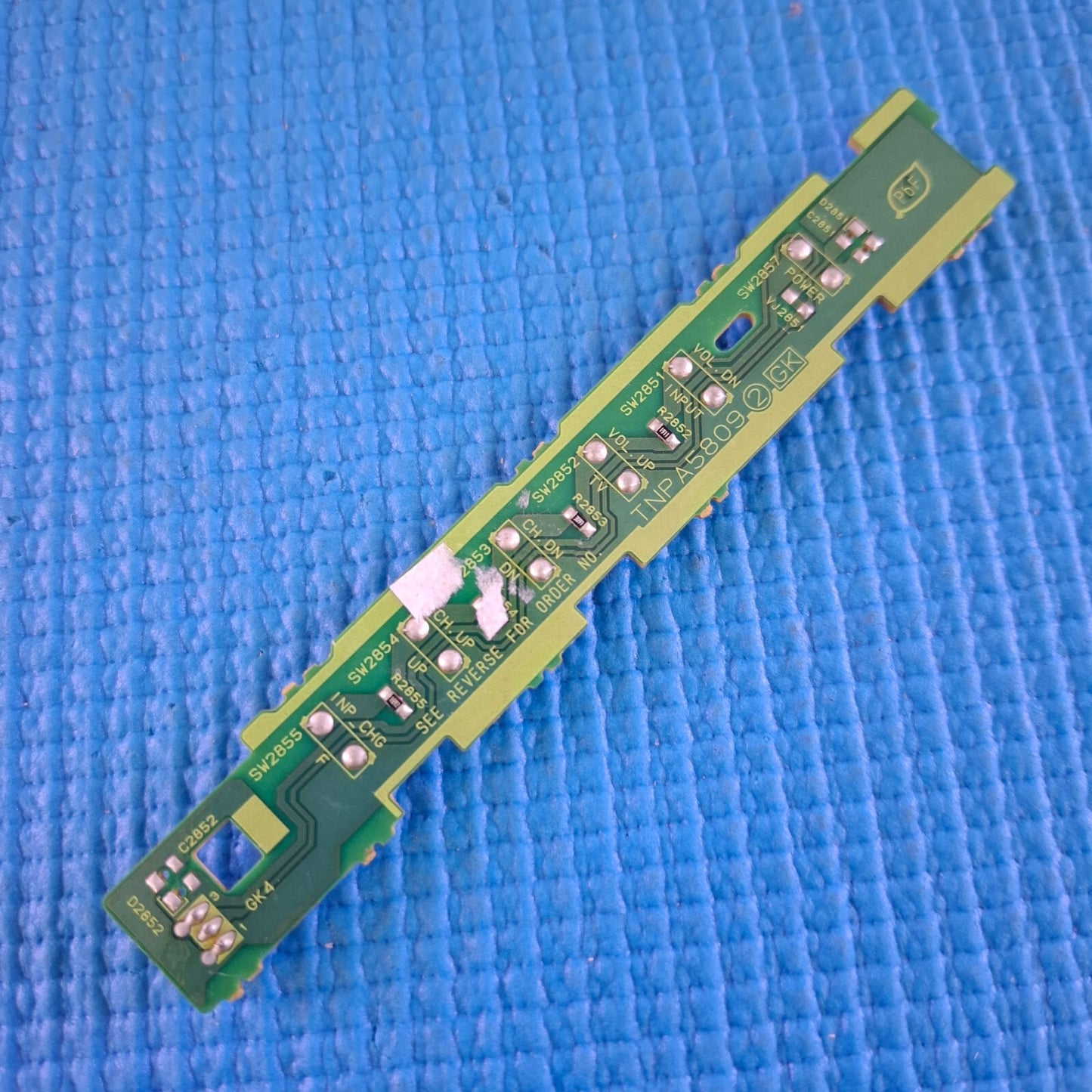 BUTTON UNIT PANASONIC TX-L39E6B TX-L42E6B TX-L50E6B TV TBX5ZA025 B TNPA5809 2 GK