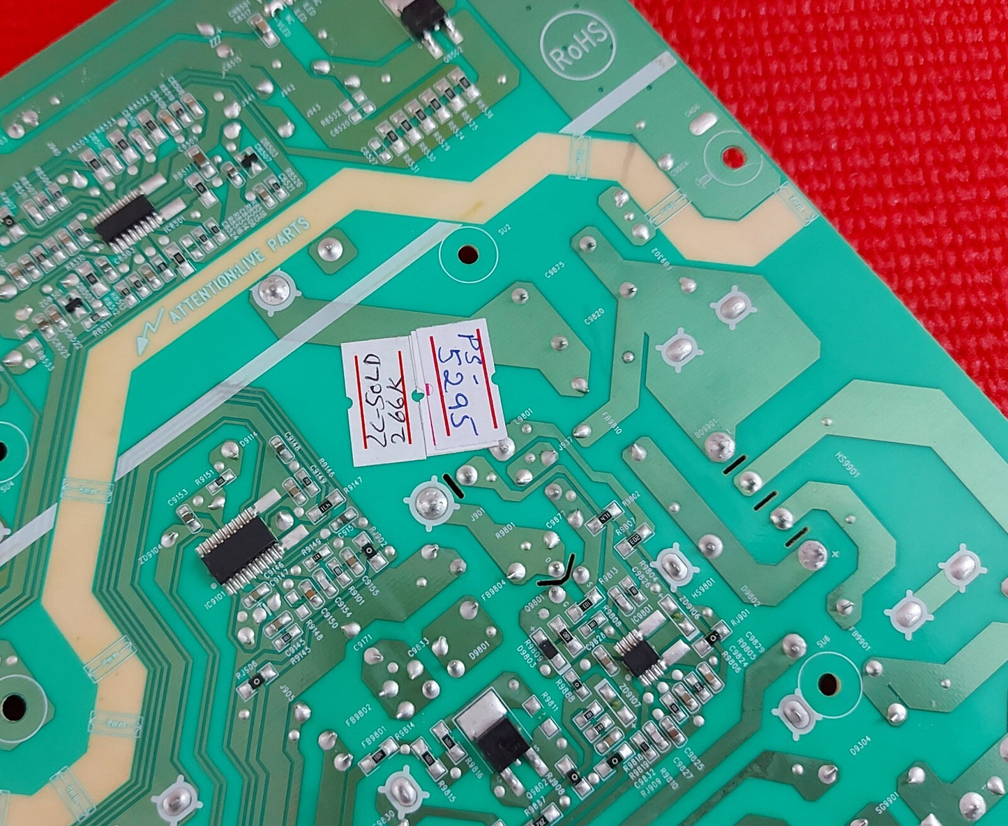 POWER BOARD FOR SHARP LC-50LD266K LC-46LD266K LC-42LD266K LED TV PLTVDY371XAR8