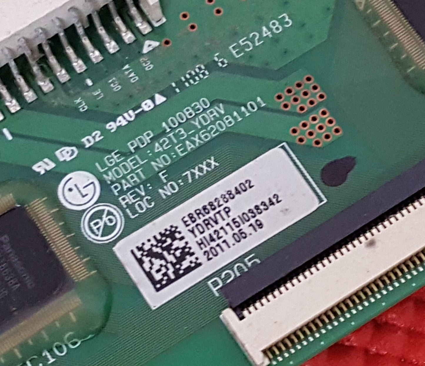 BUFFER BOARD FOR LG 42PT353K 42PW450T 42PT350 42" TV EAX62081101 EBR68288402