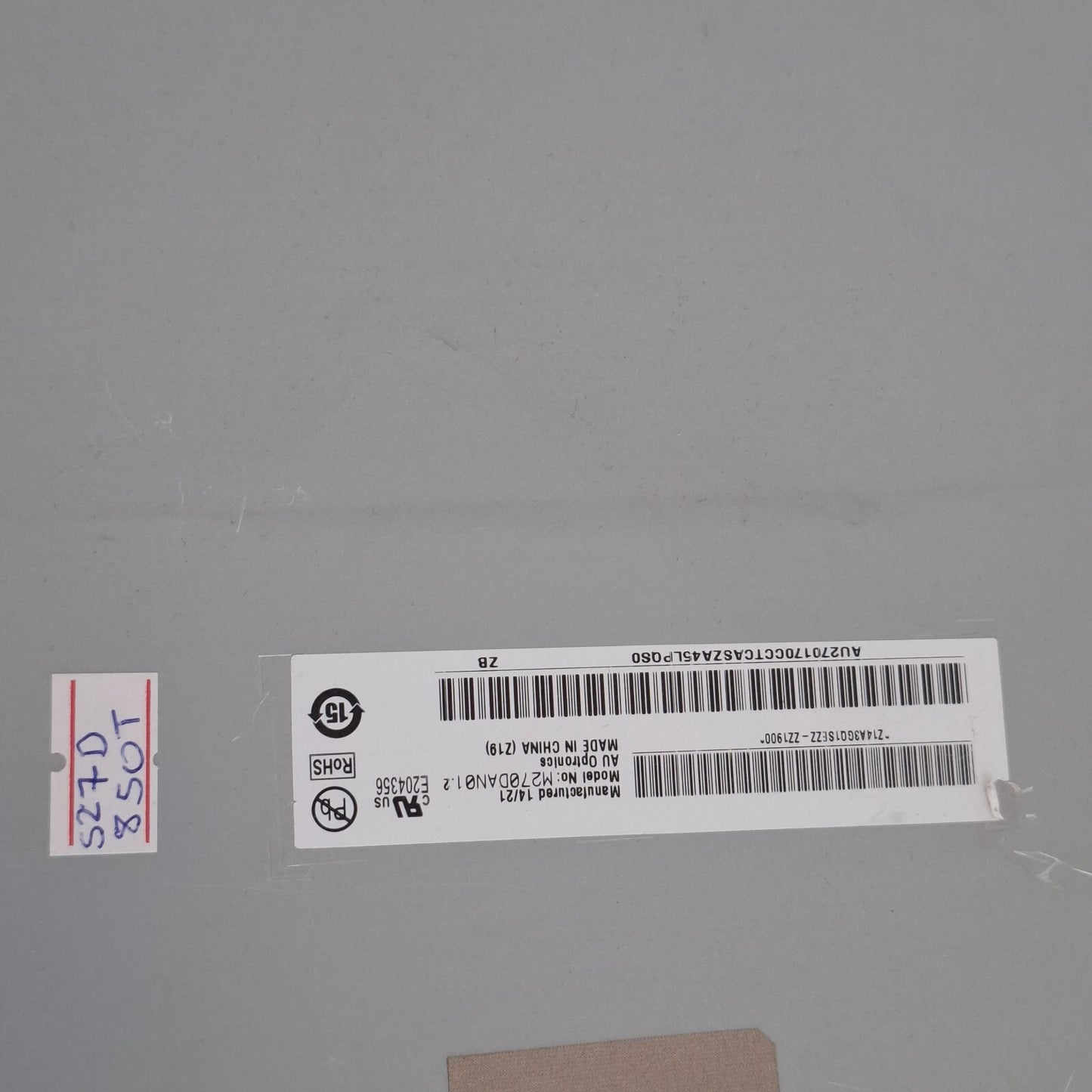 LED/LCD SCREEN PANEL AUO M270DAN01.2 | 2560 x 1440 FOR SAMSUNG S27D850T MONITOR