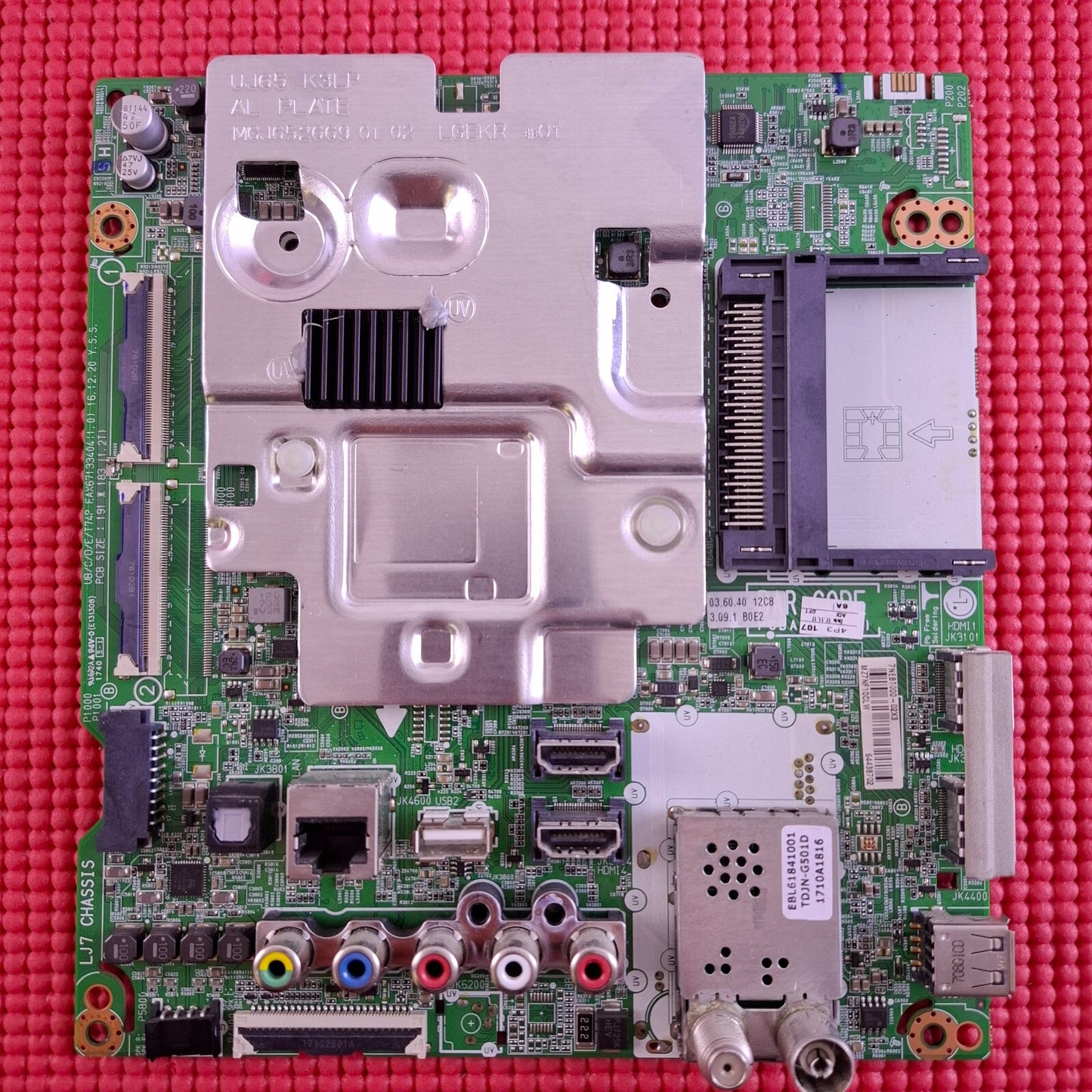 MAIN AV BOARD FOR LG 55UJ651V 55" TV EAX67133404 EBT64438702 SCREEN LC550EGG