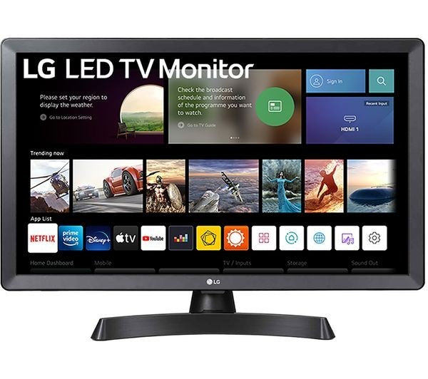 LG 24TQ510S-PZ 24" Smart HD Ready LED TV Monitor Netflix YouTube Prime