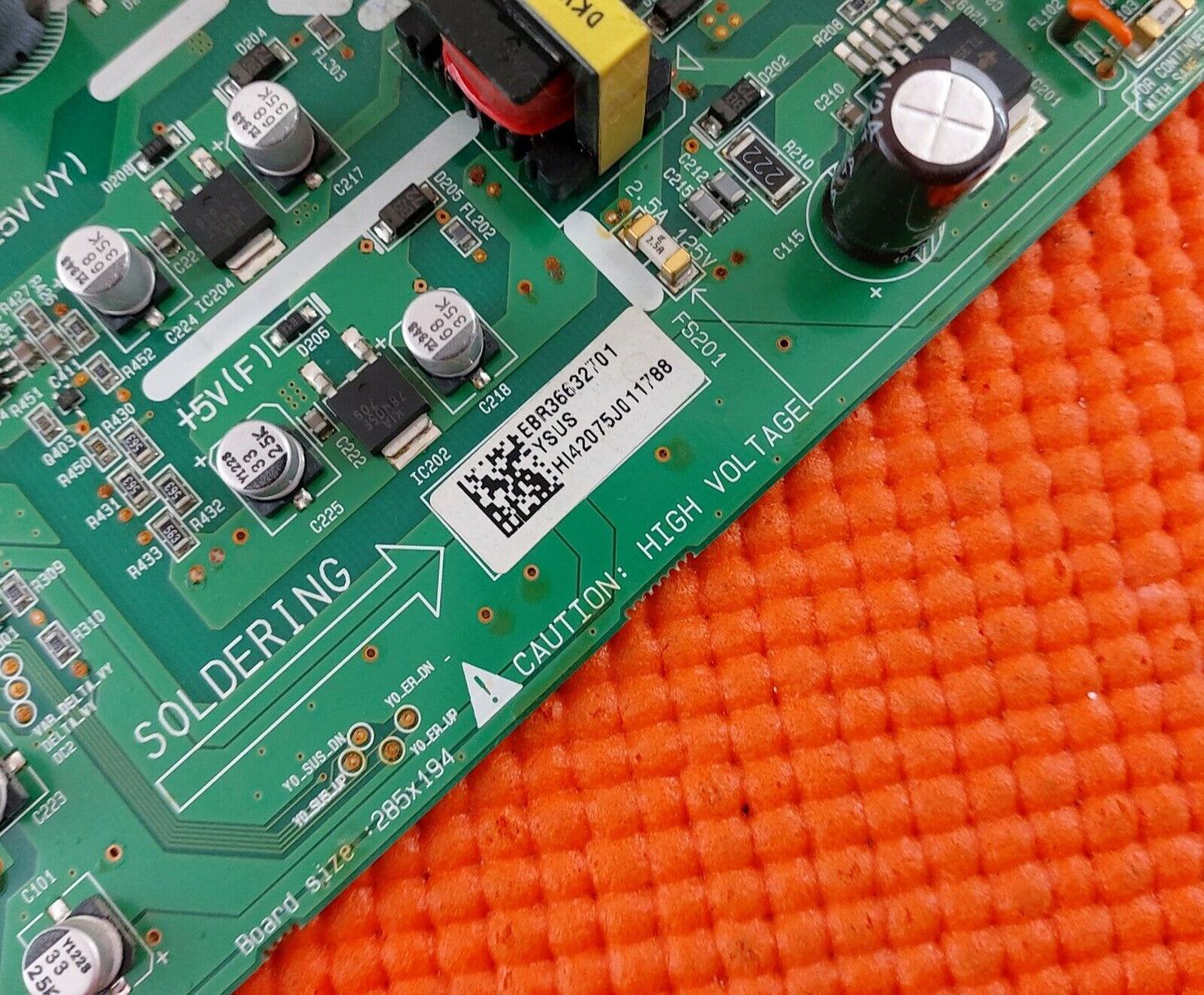 YSUS BOARD FOR LG 42PC56-ZD 42PC55 42" PLASMA TV EAX32685101 EBR36632701