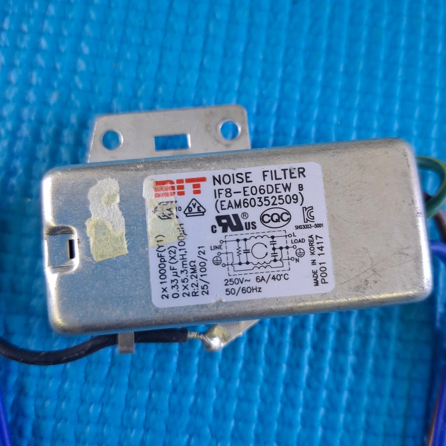 NOISE FILTER FOR LG 42PJ550 42PJ350 50PK590 50PK350 TV IF8-E06DEW EAM60352509