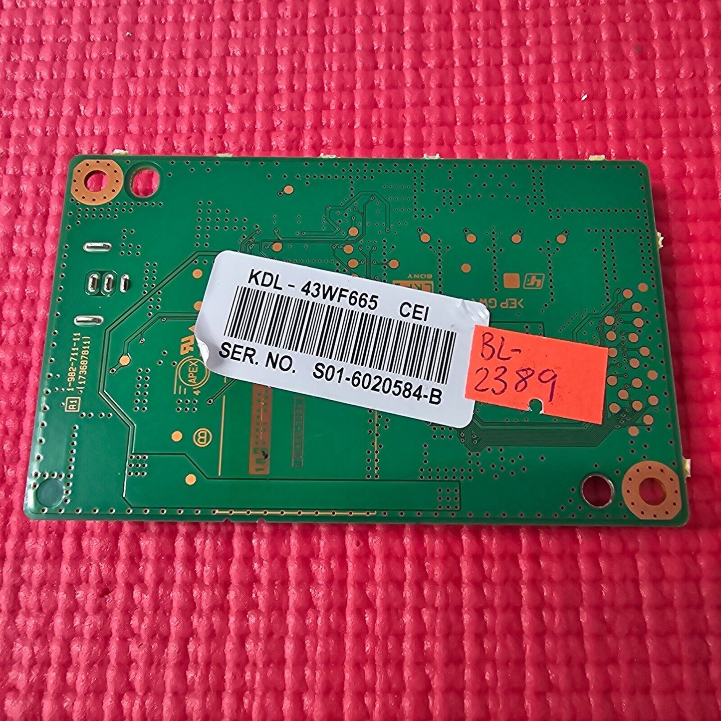 INVERTER BOARD SONY KDL-43WF663 KDL-43WF663 43" LED TV 1-982-711-11 (173687811)