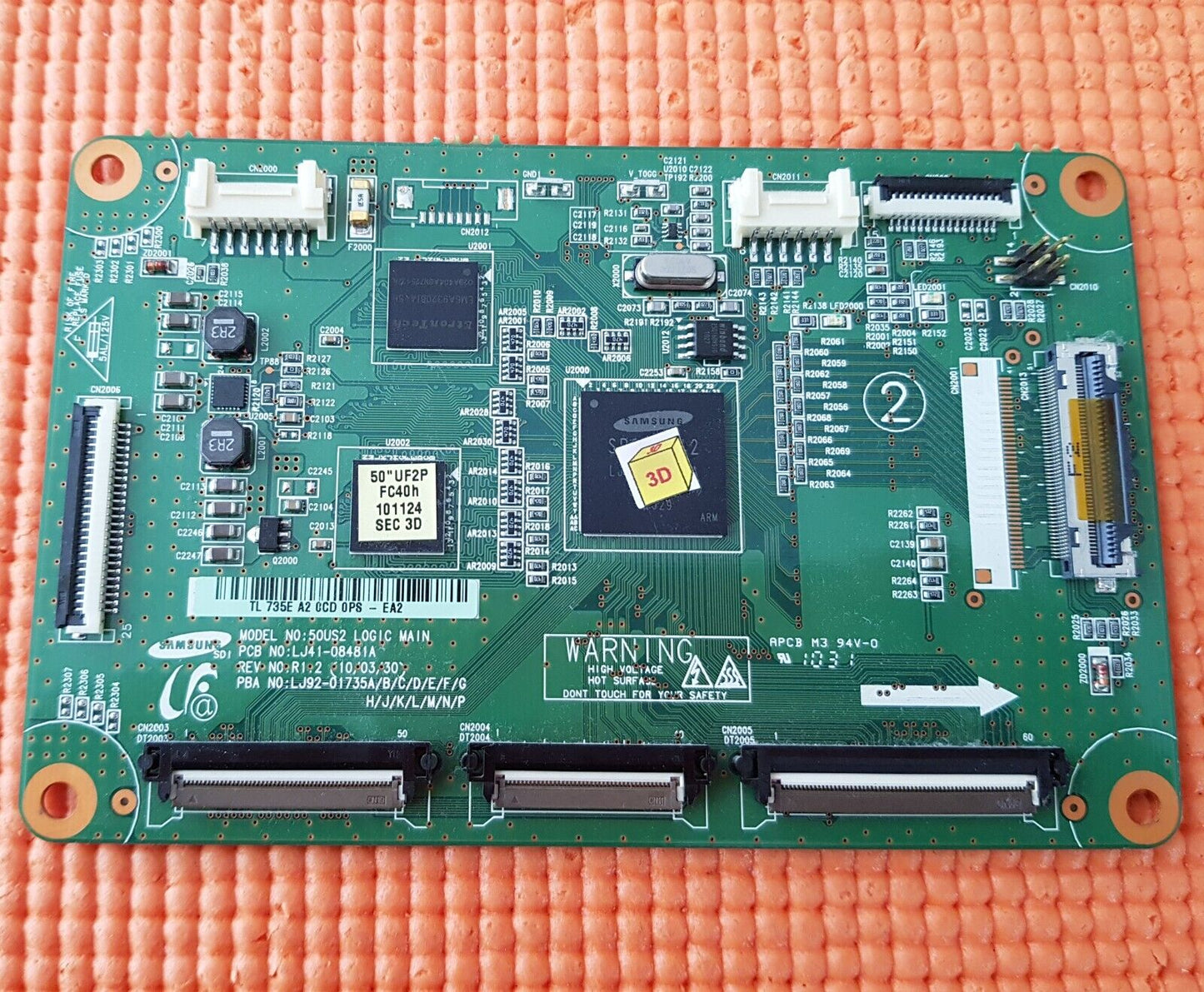 LVDS TCON BOARD FOR SAMSUNG PS50C6900 50" TV LJ41-08481A LJ92-01735A EA2