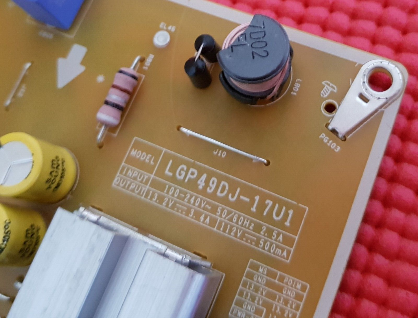 POWER BOARD FOR LG 49UJ634V 49UJ630V 49UJ635V TV EAX67189201 EAY64511101