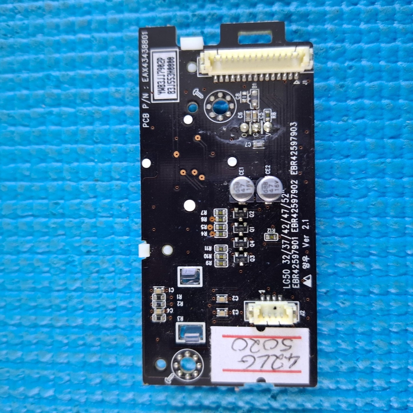 POWER BUTTON SENSOR UNIT FOR LG 42LG5010 42LG5020 42LG5000 TV EAX43438801