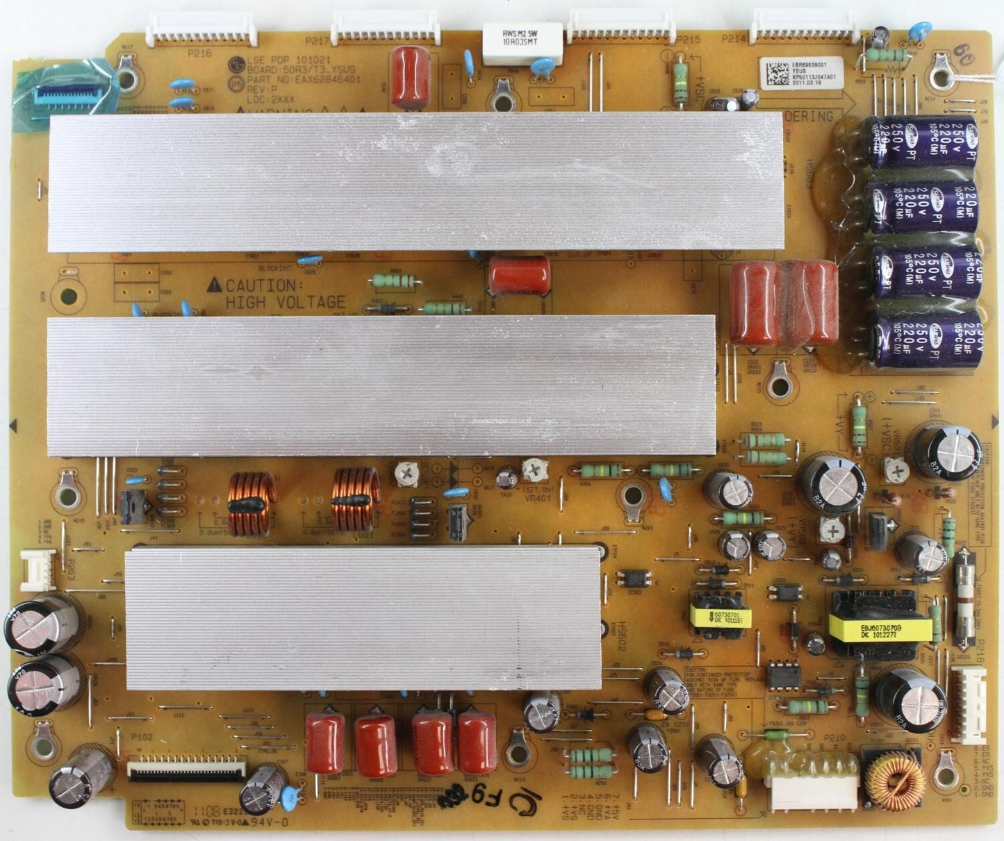 YSUS BOARD FOR LG 50PV450 50PZ550 50PZ570 50PZ950 TV EAX62845401 EBR69839001