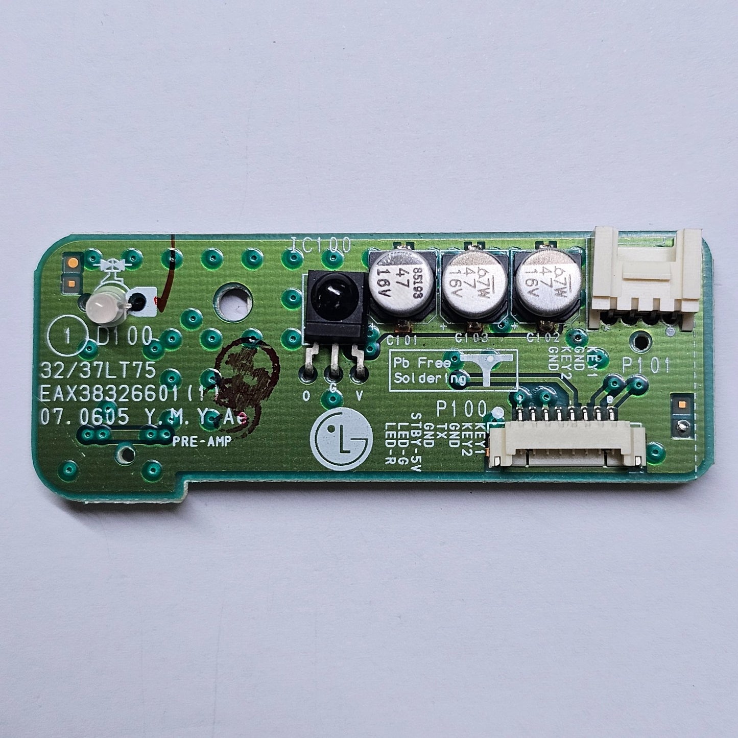 GENUINE IR REMOTE SENSOR UNIT FOR LG 32LT75 32LC75 37LT75 TV EAX38326601