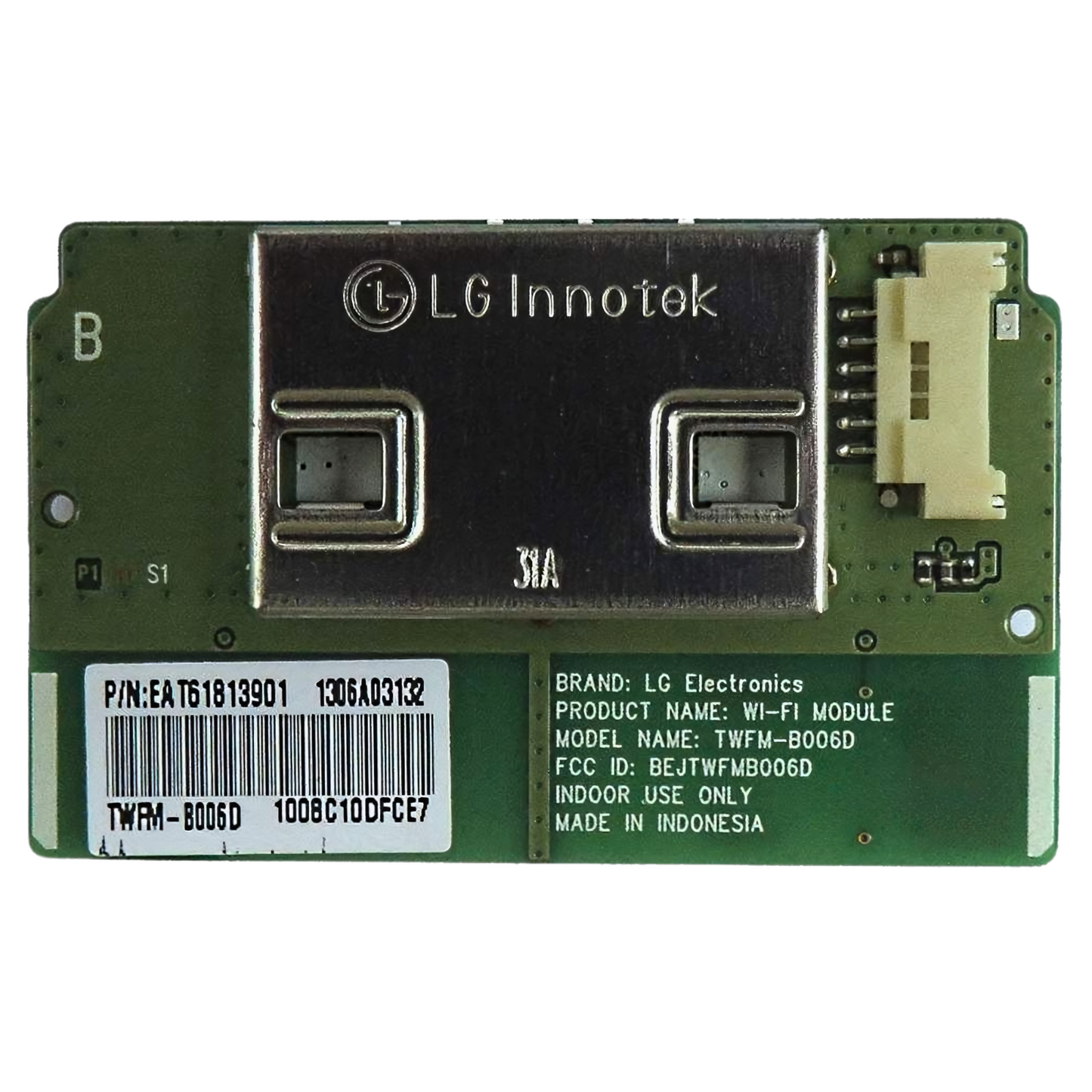 WIFI MODULE FOR LG 55LA690V 55UH625V 49UF640V 47LA660V TV TWFM-B006D EAT61813901