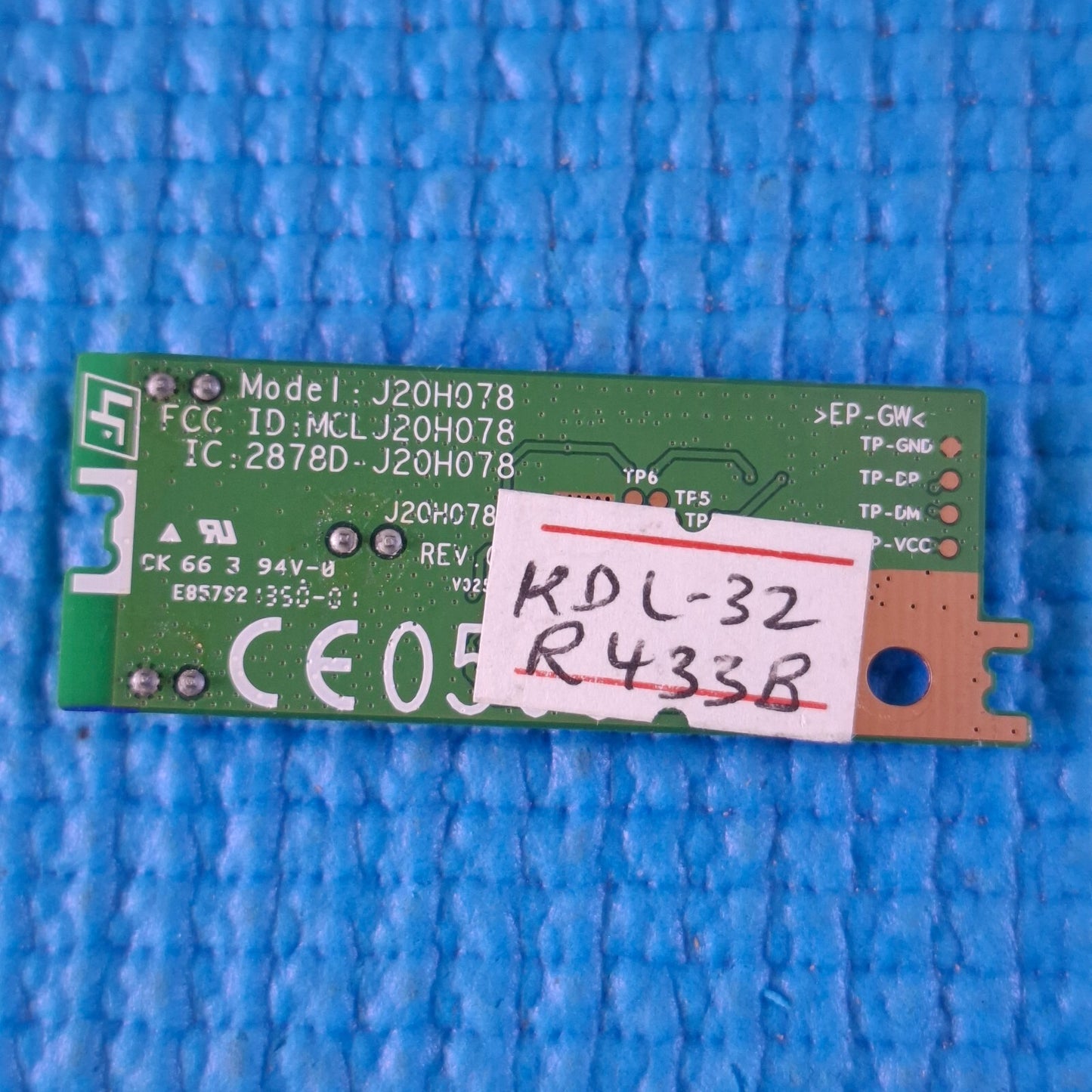 BLUETOOTH WIFI MODULE FOR SONY KDL-40R483B KDL-32R433B TV J20H078 1-458-751-11