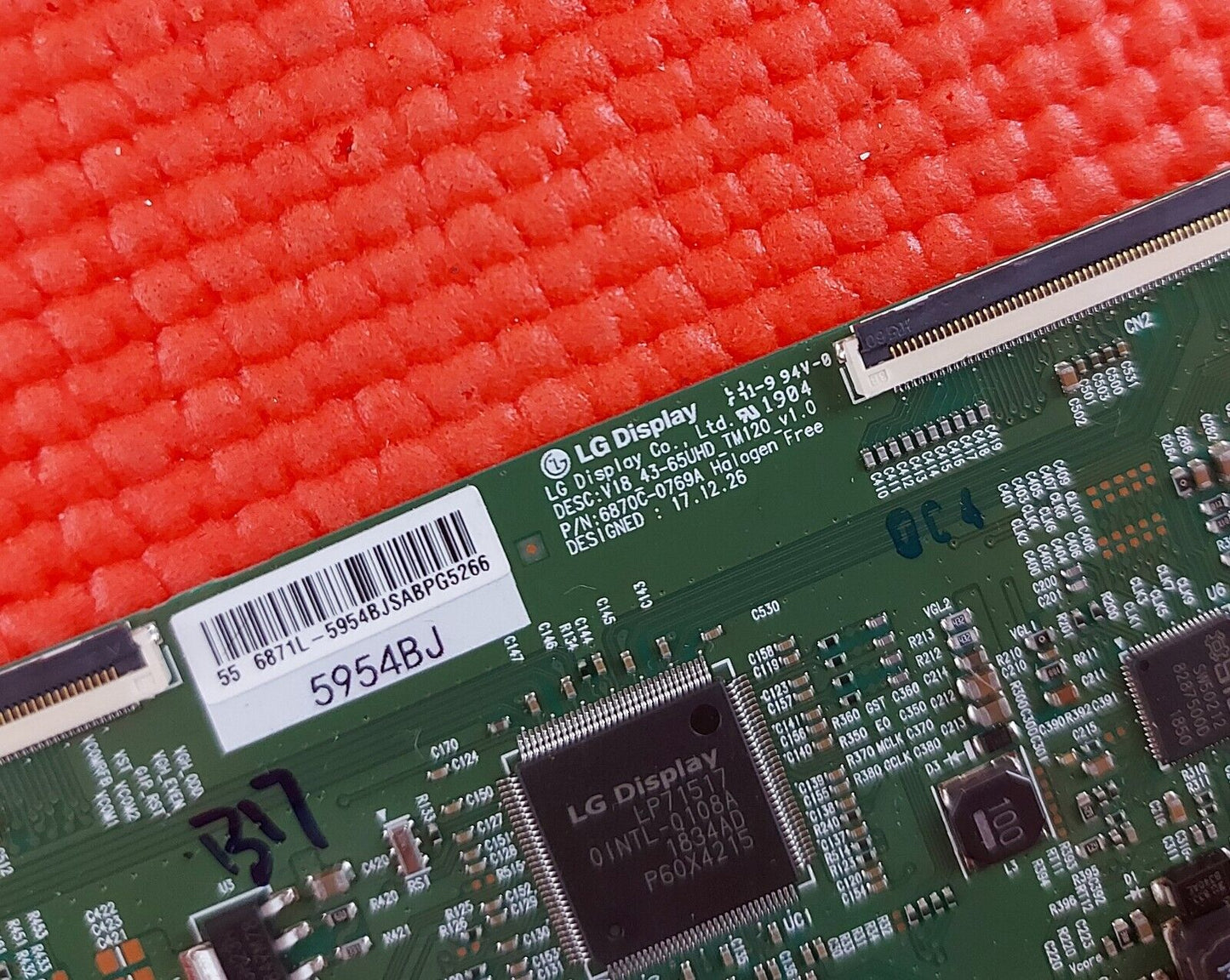 TCON BOARD FOR 55PUS8204/12 LT-55C870 55HK25T74U 55VL3A63DB 55" TV 6871L-5954B