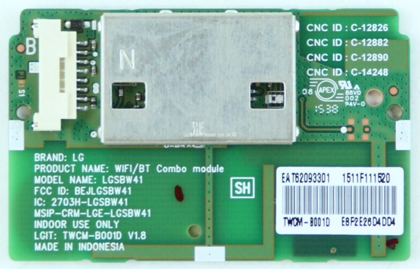 WIFI MODULE FOR LG 65EF950V 55EG910V 55EG9200 55EG920V TV LGSBW41 EAT62093301