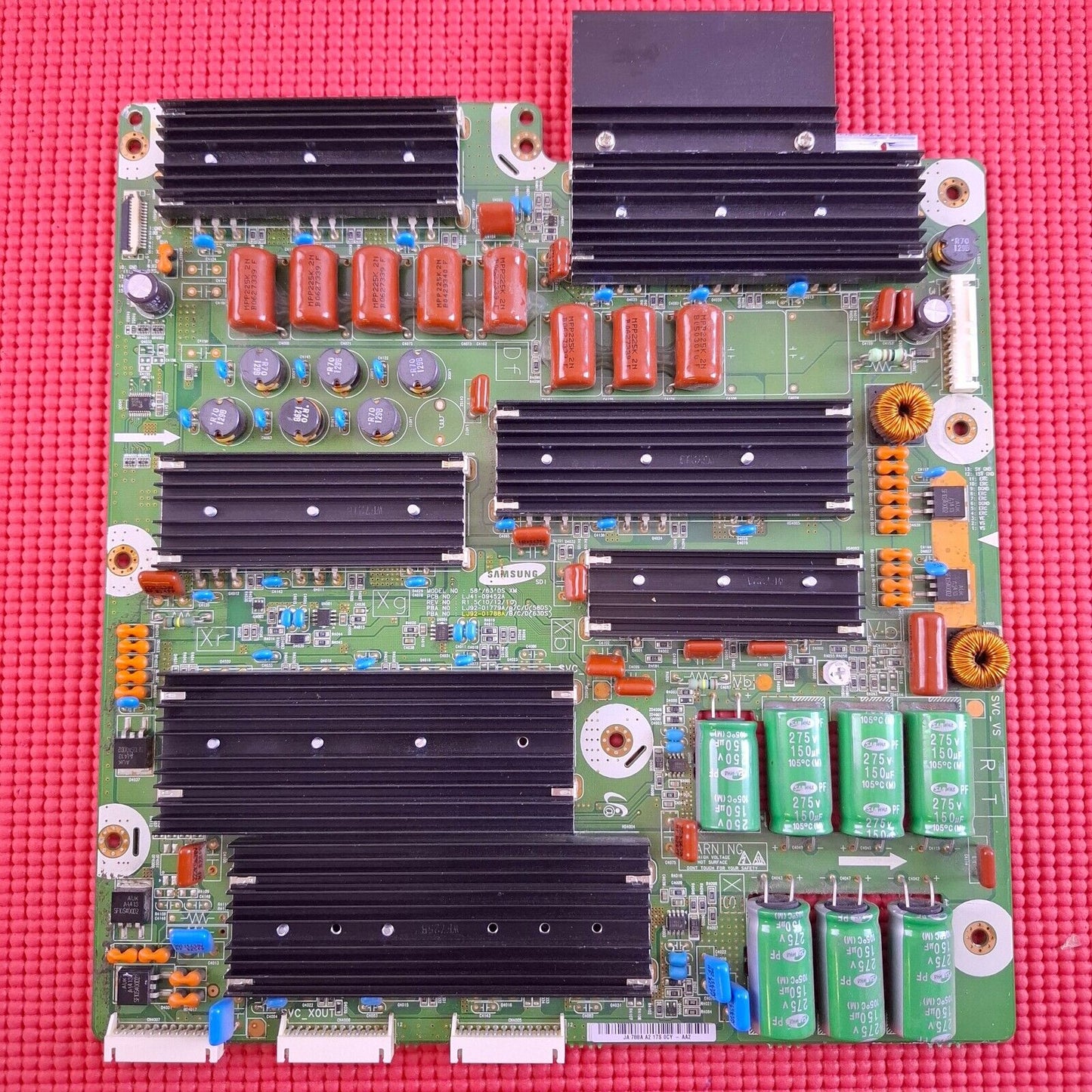XSUS BOARD FOR SAMSUNG PS64D8000FU 64" PLASMA TV LJ41-09452A LJ92-01788A AA2
