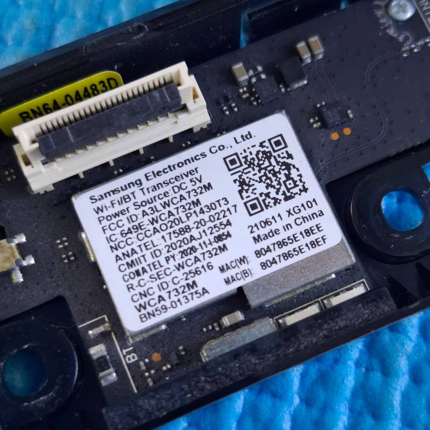 BUTTON WIFI IR SENSOR SAMSUNG QE65Q80AAT QE50Q80AAT TV BN64-04483D BN59-01375A