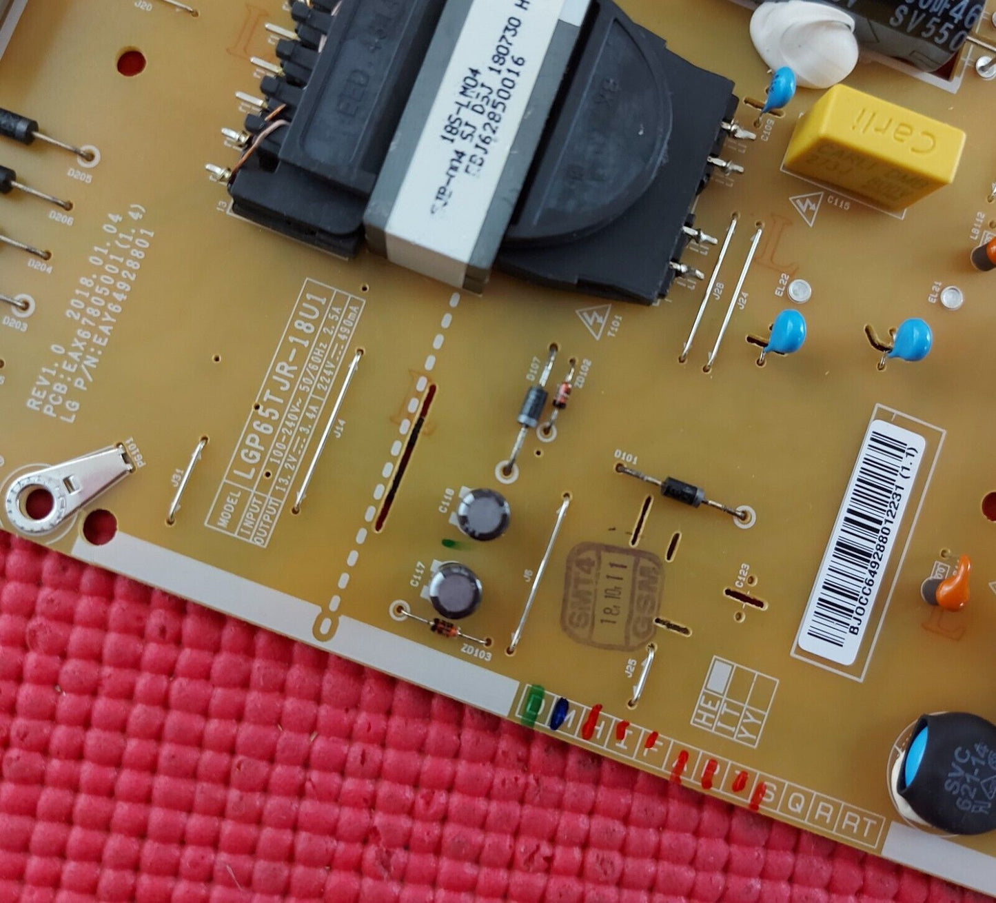 POWER BOARD FR LG 65UK6400PLF 65UK6470PLC 65UM7050PLA TV EAX67805001 EAY64928801