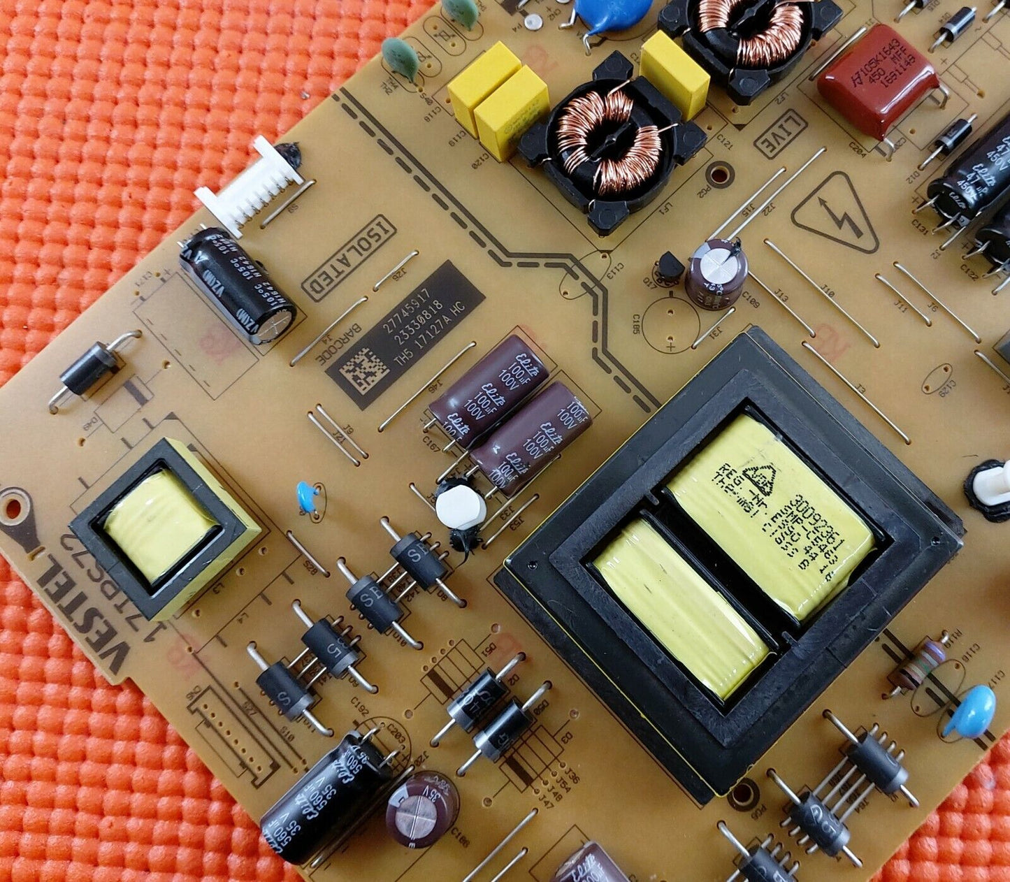 POWER BOARD FOR LUXOR LUX0155003 LUX0155004 50A04USB 50" LED TV 17IPS72 23330818