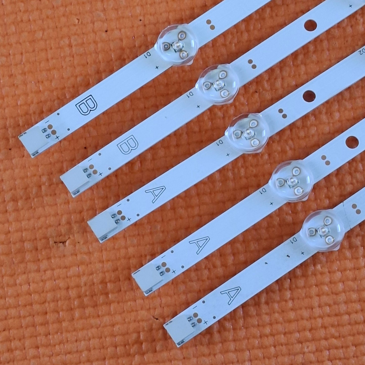 5x BACKLIGHT SET FOR 55VL5A63D TV 17DLB55NER1-A 30099090 17DLB55NER1-B 30099091