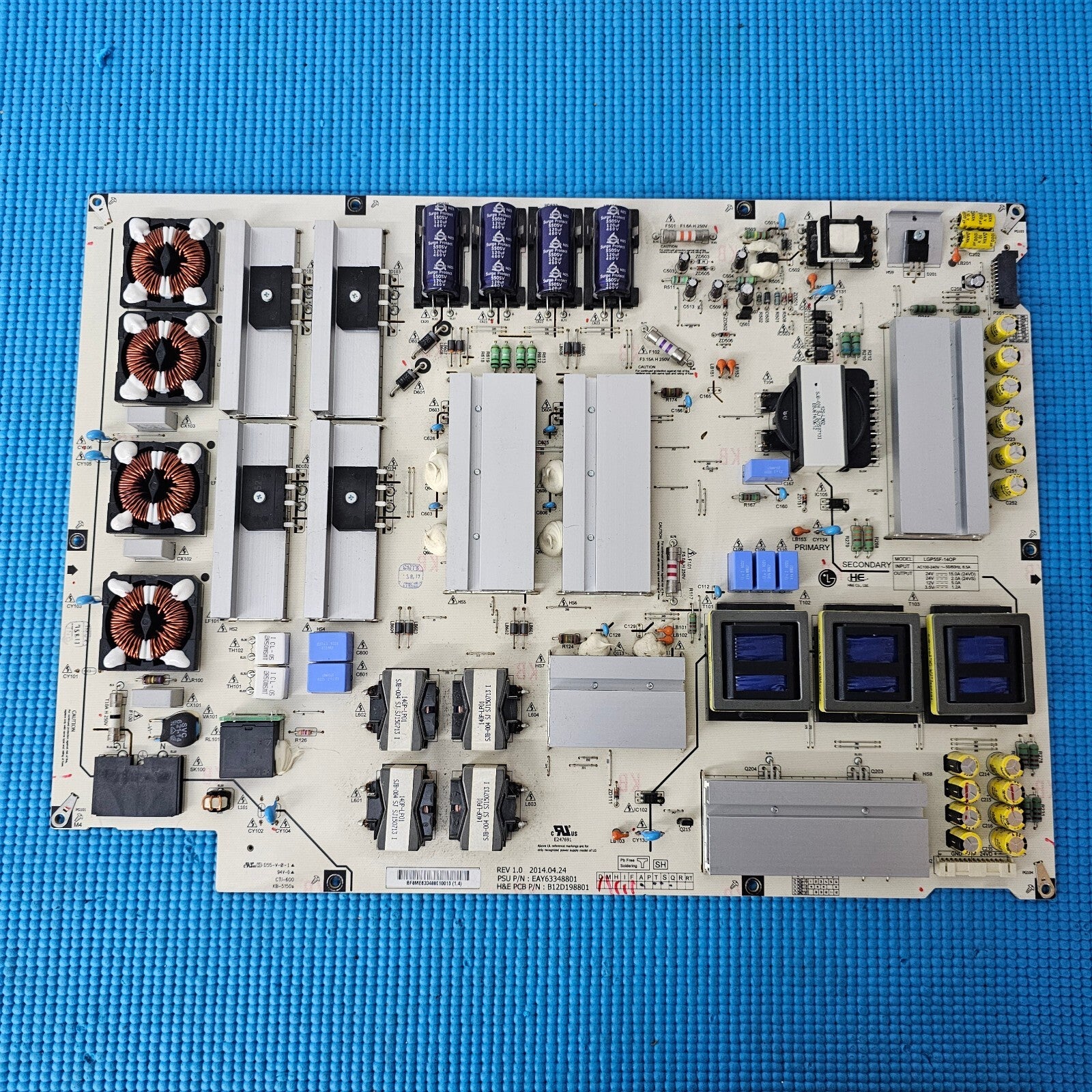POWER BOARD FOR LG 55EC930V 55" OLED TV B12D198801 EAY63348801 | WORKING