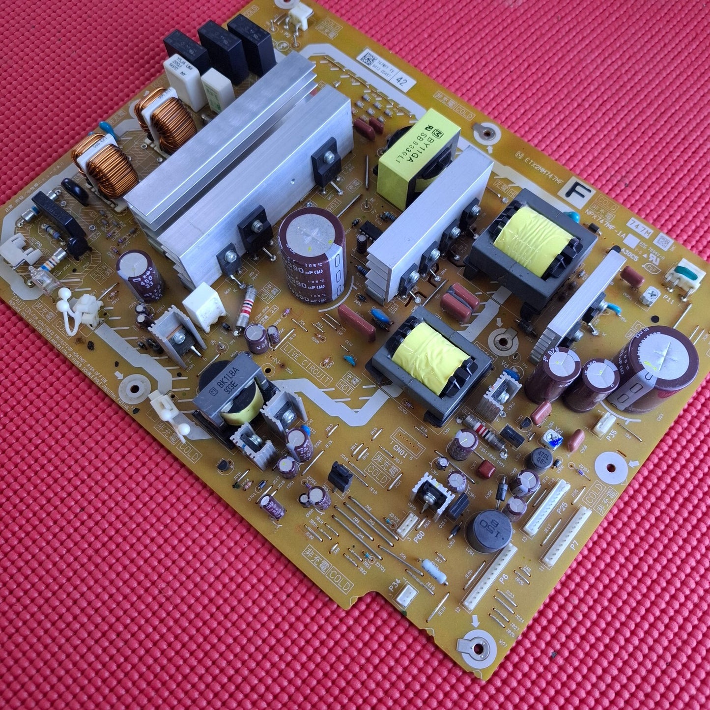POWER SUPPLY BOARD PANASONIC TX-P42G15B 42" TV ETX2MM747MF F NPX747MF-1A