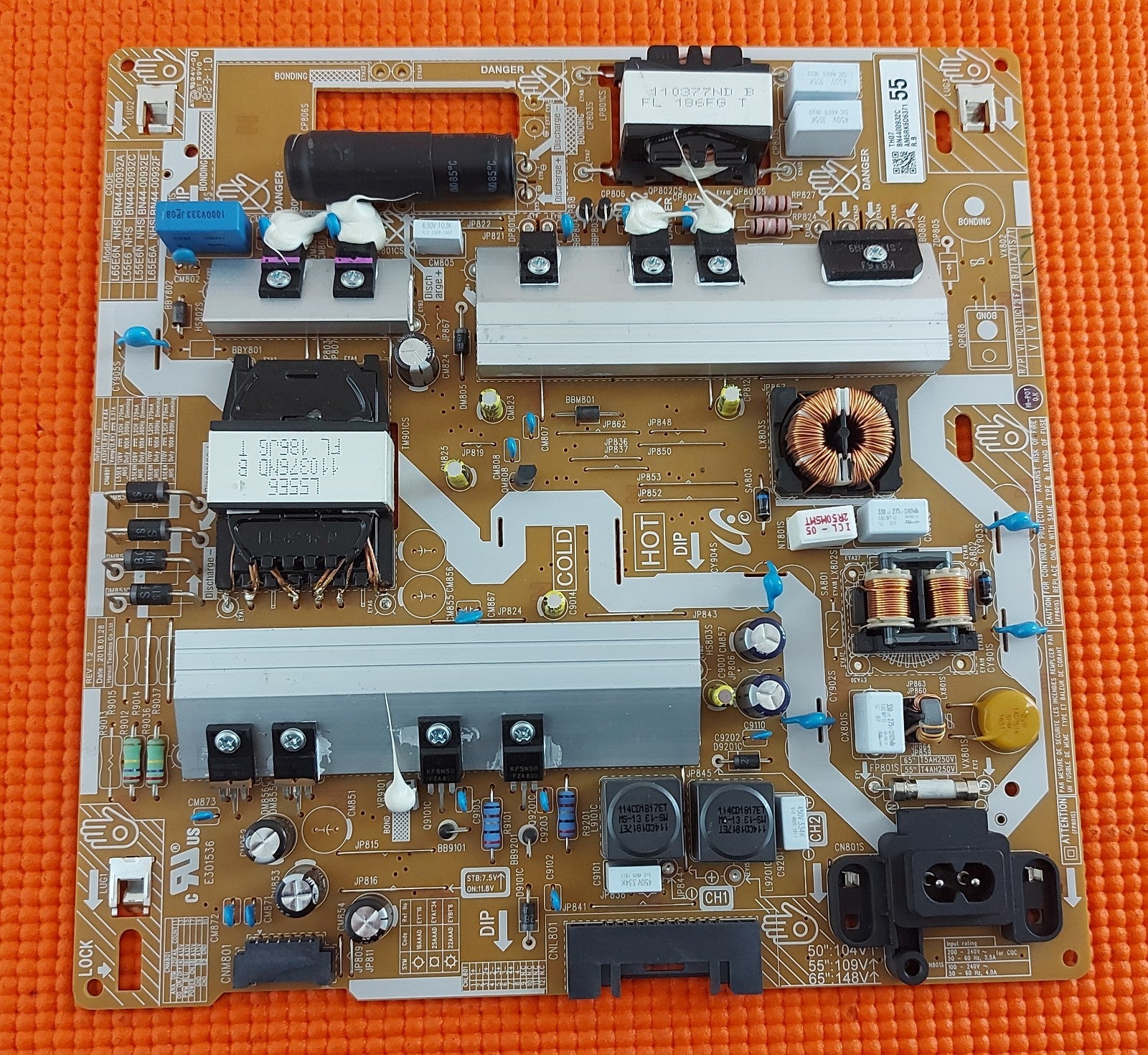 PSU FOR SAMSUNG UE49NU7670U UE55NU7500U UE55NU7400U UE55NU7100K TV BN44-00932C