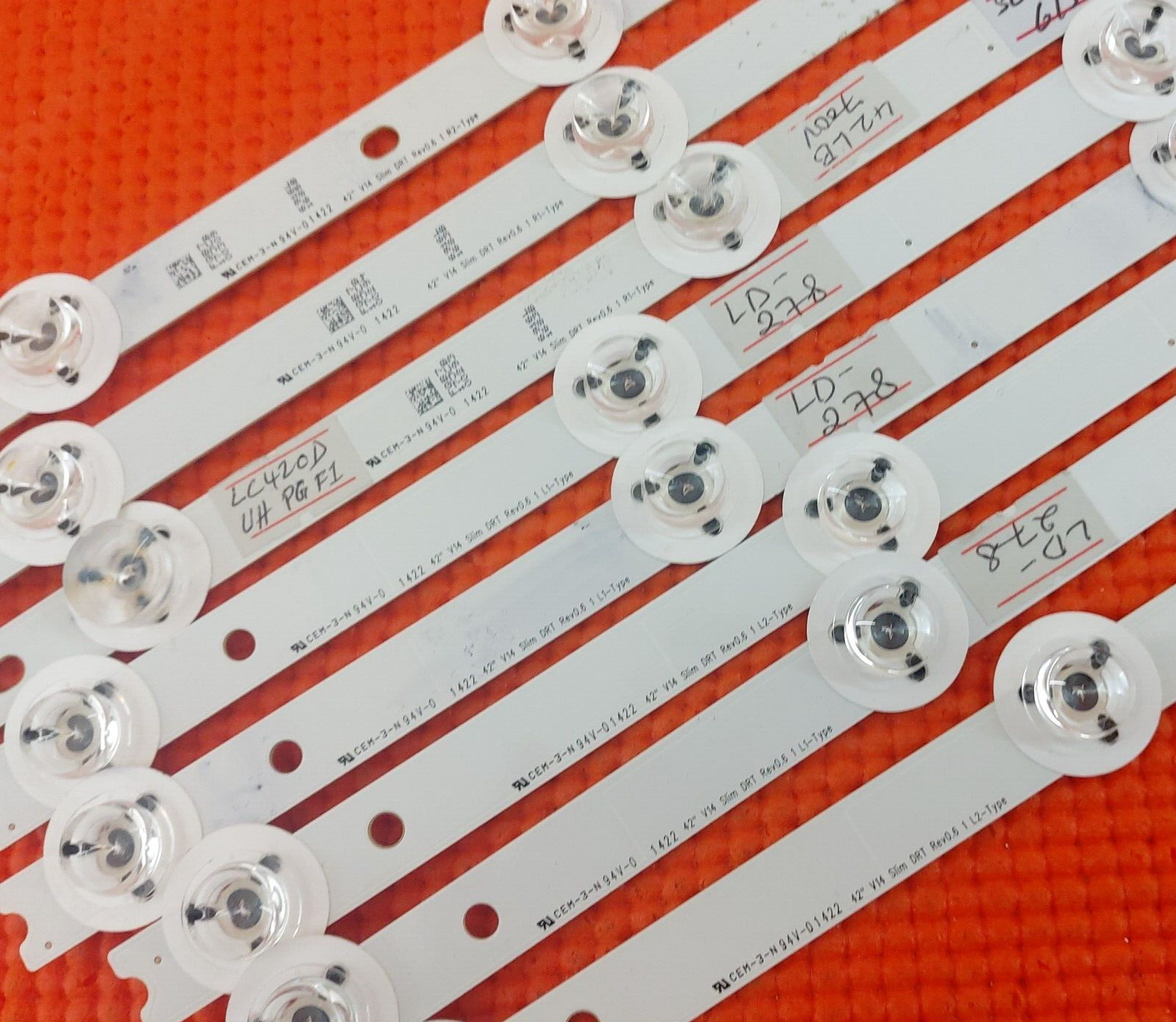 BACKLIGHT SET FOR LG 42LB700V TV 6916L-1685B 6916L-1682A 6916L-1683B 6916L-1684A