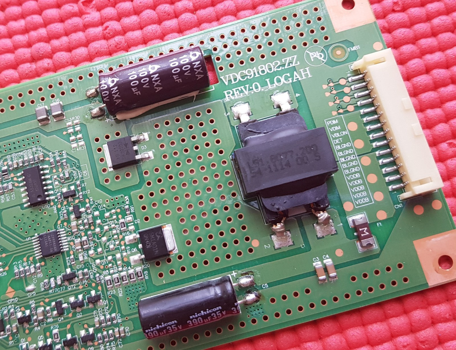 INVERTER LED DRIVER BOARD FOR POLAROID P32LED12 32" TV VDC91802.ZZ REV0