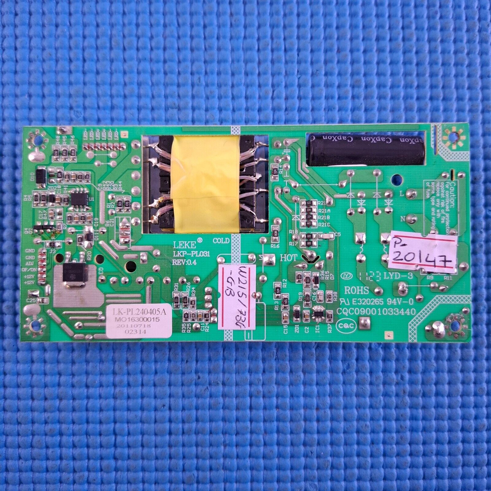 POWER SUPPLY BOARD FOR UMC W215/173G-GB LED TV LKP-PL031 LK-PL240405A