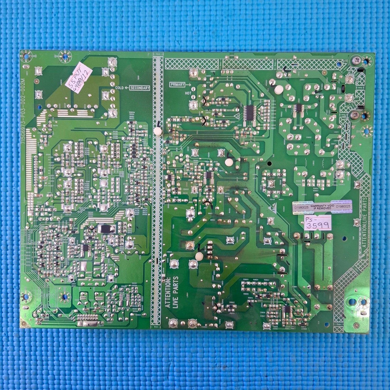 POWER BOARD FOR PHILIPS 55PUT4900/12 55" TV 715G6973-P03-002-002M PLTVFW401XABD
