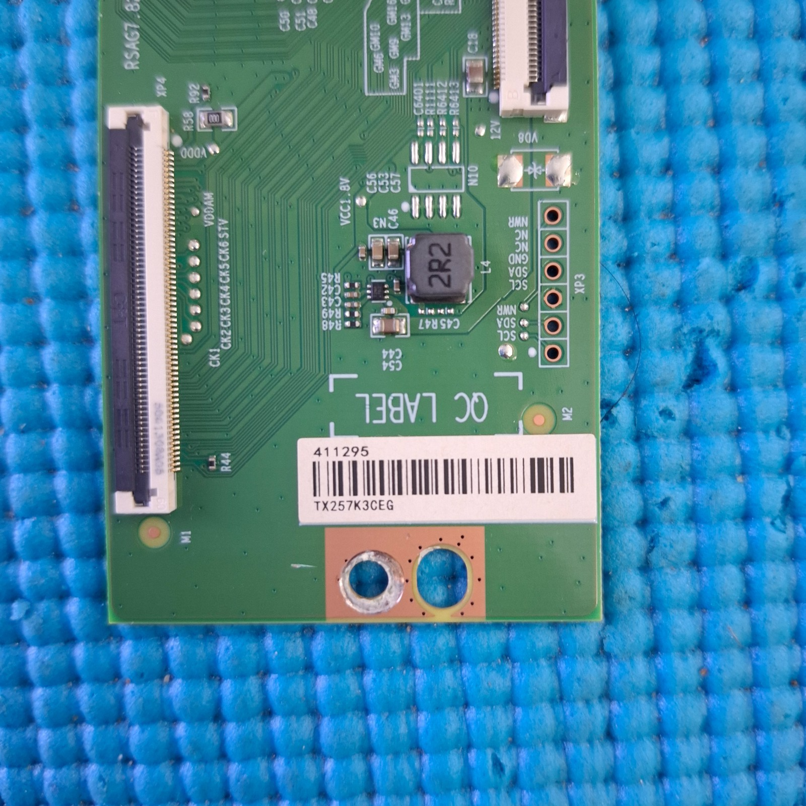 TCON LVDS BOARD FOR HISENSE 43A6QTUK 43E6QTUK 43" TV RSAG7.820.12570/ROH 411295