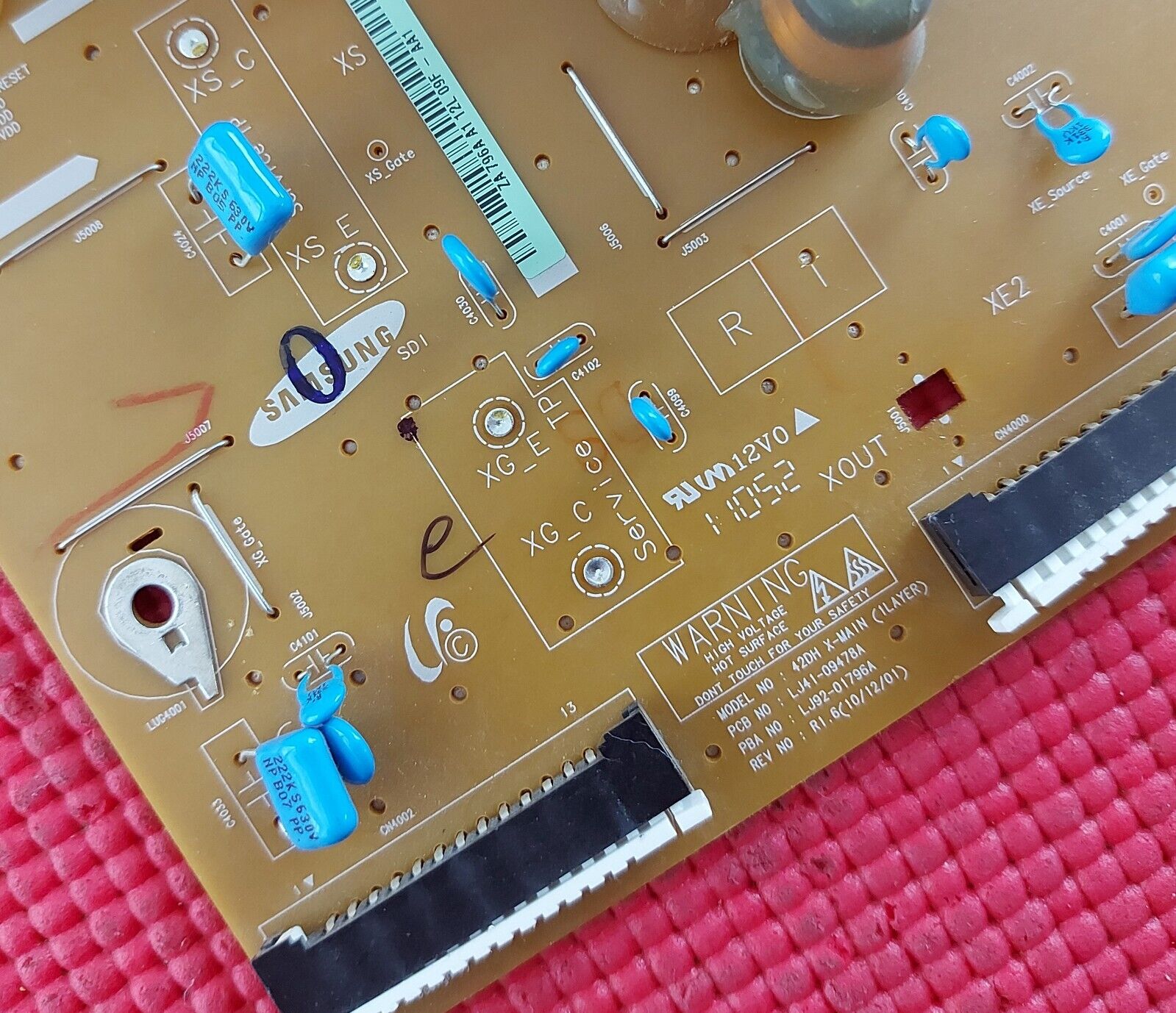 XSUS BOARD FOR SAMSUNG PS43D450A2W PS43D490B1K TVS LJ41-09478A LJ92-01796A
