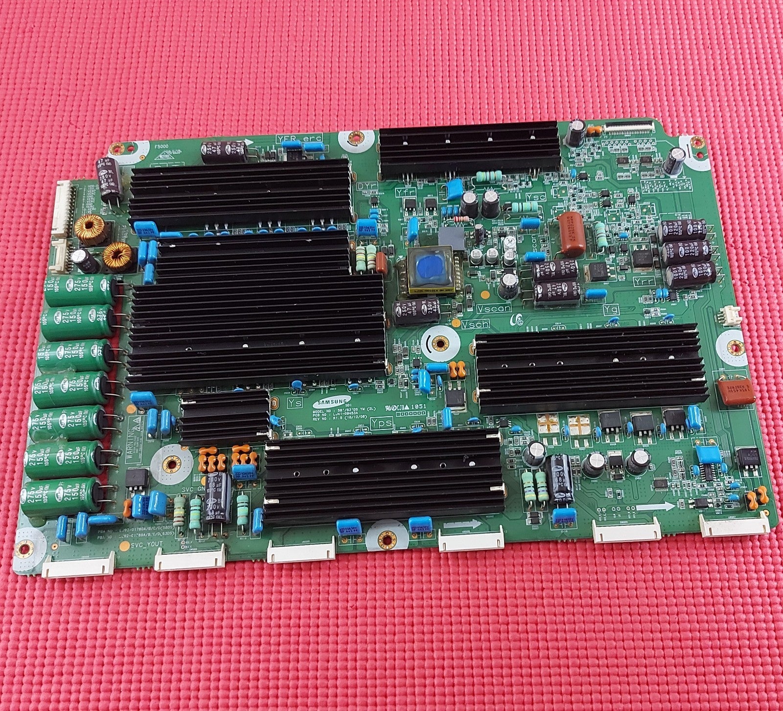 YSUS BOARD FOR SAMSUNG PS59D6900DK PS59D550C1K TV LJ41-09453A LJ92-01780A
