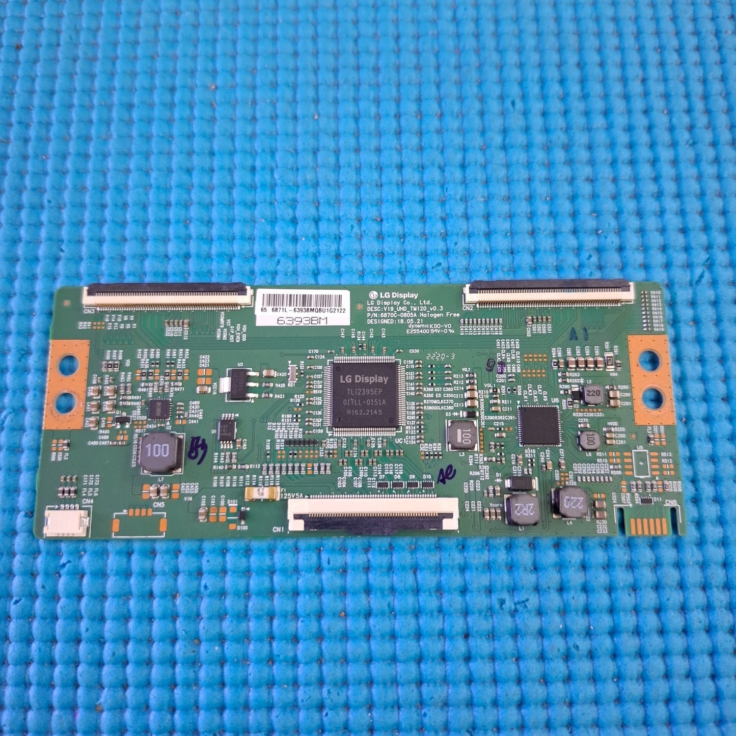 TCON LVDS BOARD FOR TOSHIBA 65UK3C63DB 65UF3D53DB 65" TV 6871L-6393B 6870C-0805A