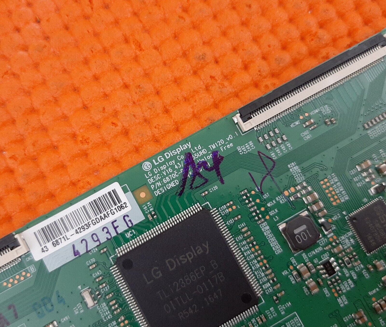 LVDS TCON BOARD FOR LG 43UH620V 43UH603V 43UH610V 43" TV 6870C-0647A 6871L-4293F