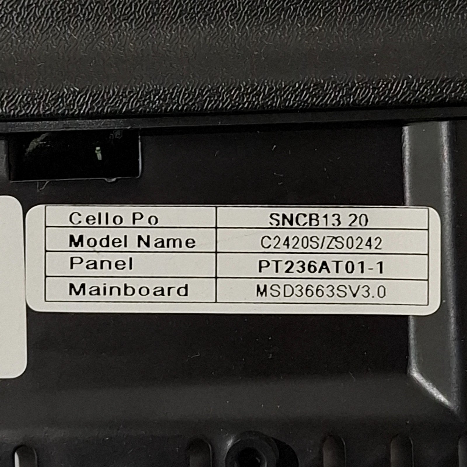 LED/LCD SCREEN PANEL HKC PT236AT01.1 VER1.1 .FOR CELLO C240S/ZS0242 24"