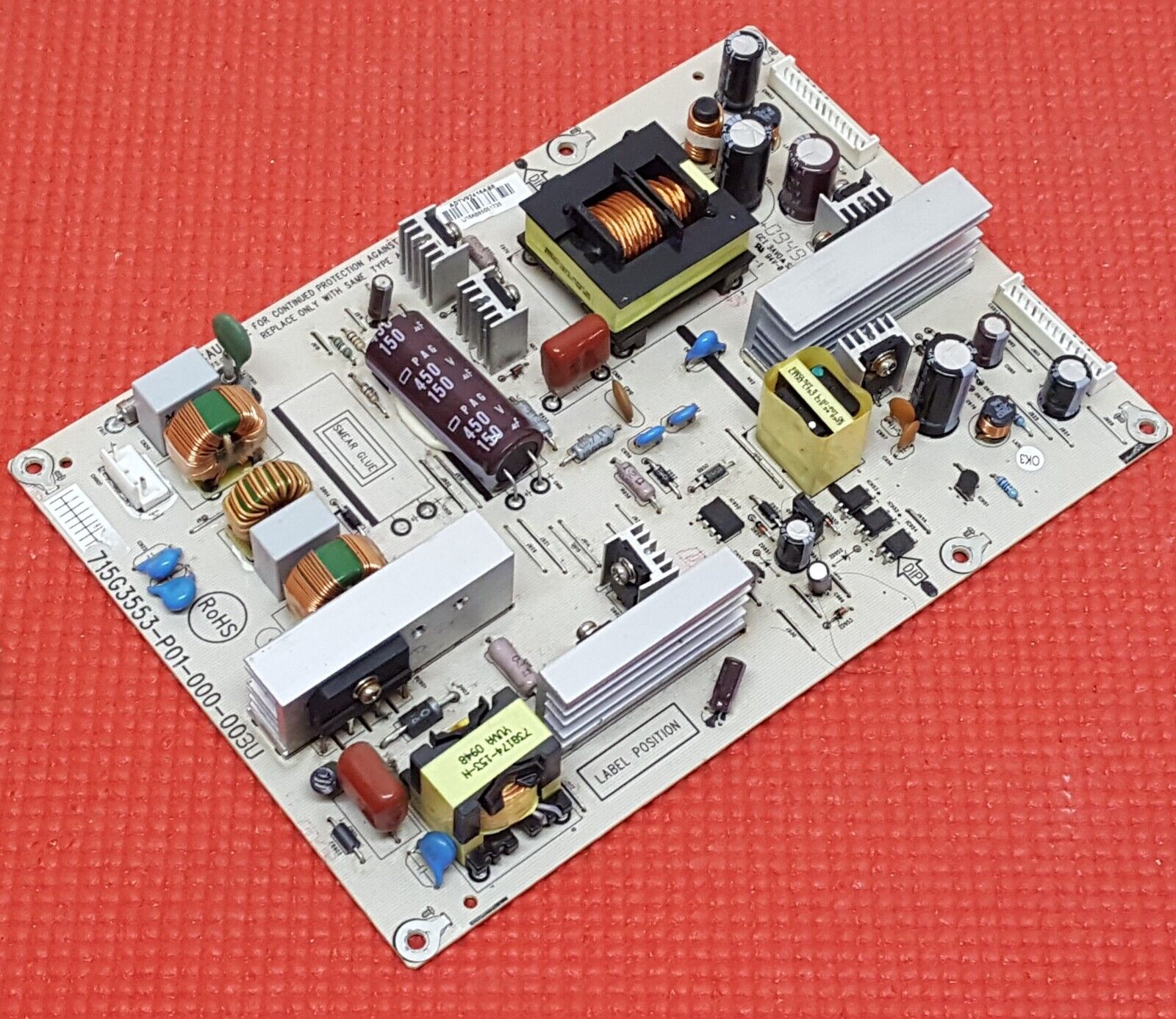 POWER SUPPLY BOARD FOR TOSHIBA 32AV615DB TV 715G3553-P01-000-003U ADTV92416AB6