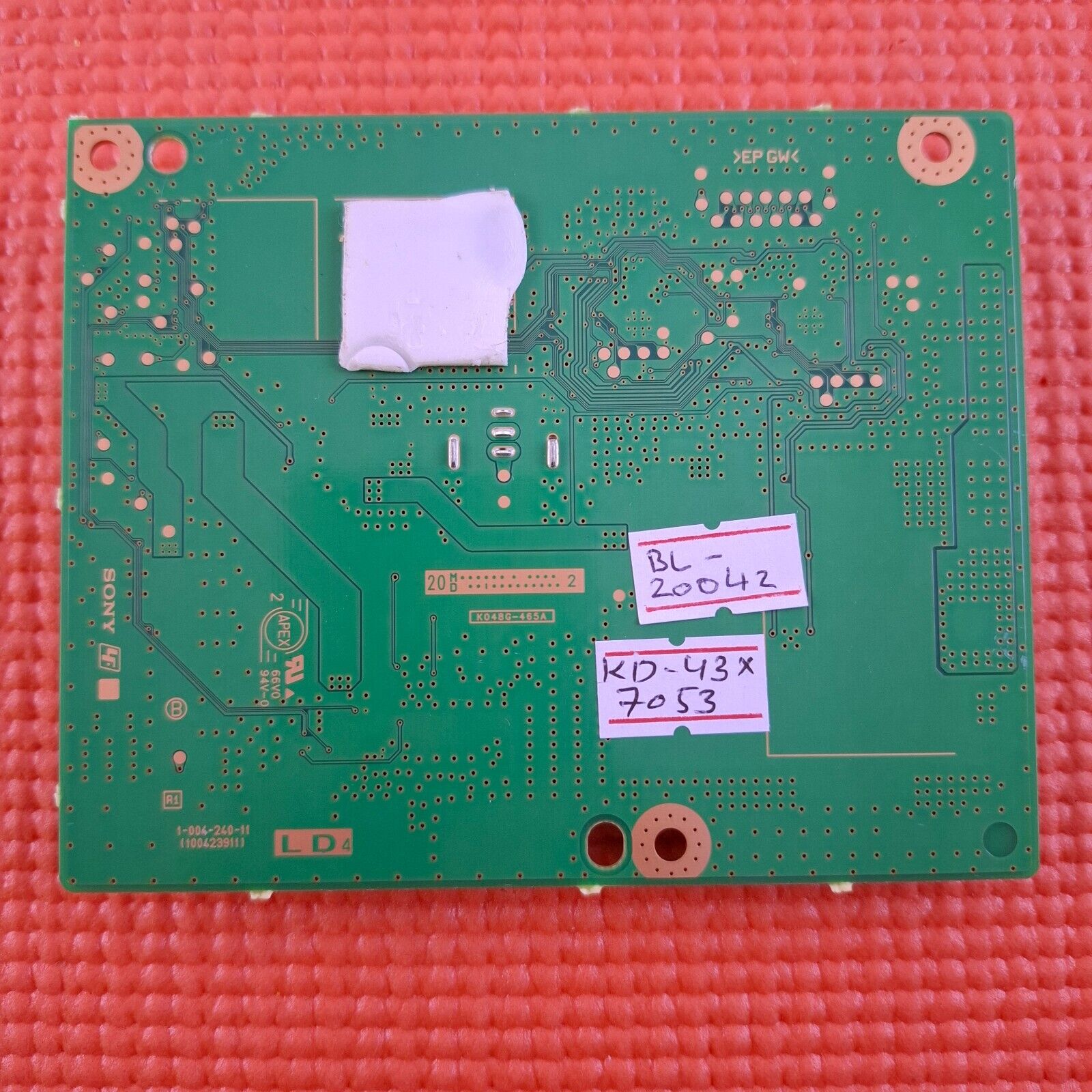 INVERTER DRIVER BOARD FOR SONY KD-43XH8096 KD-43X7053 43" LED TV 1-004-240-11
