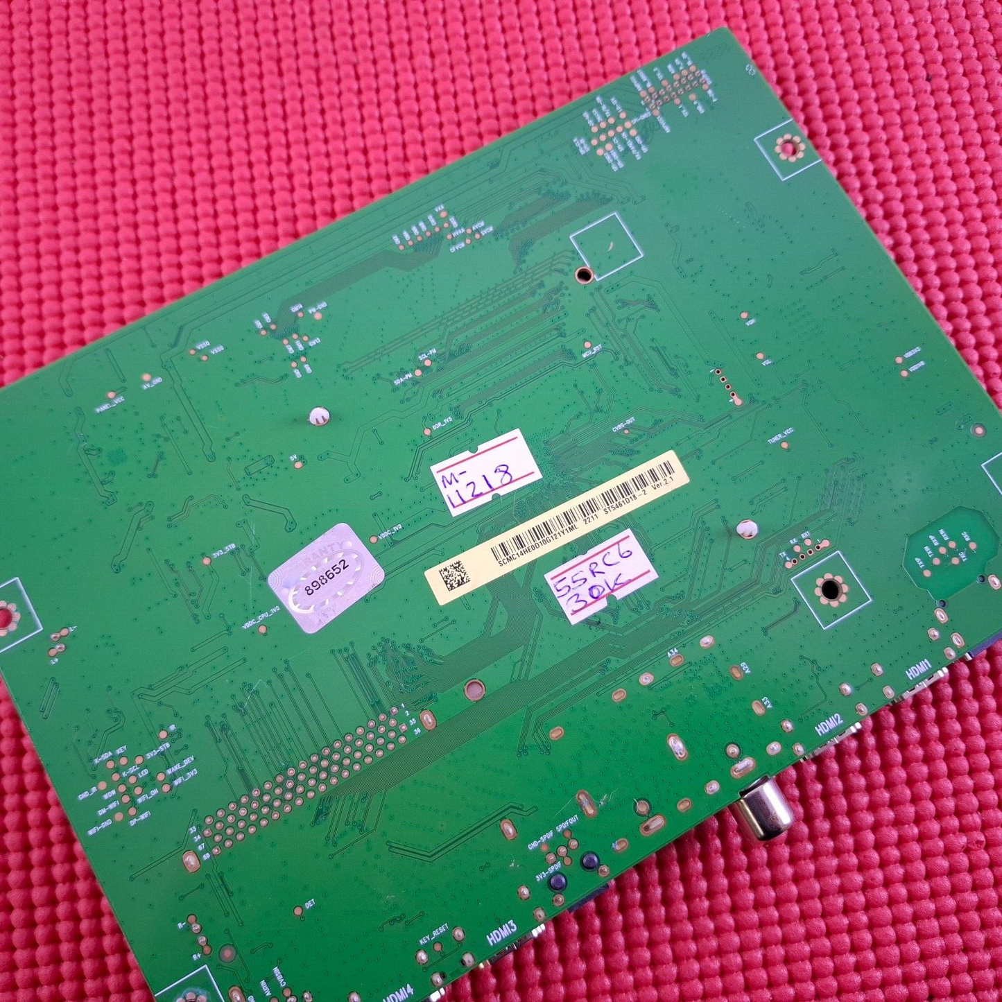 MAIN BOARD FOR TCL 55RC630K 55" TV 40-MR17G8-MAC2HG 11602-500706 SCR ST5461D18-2