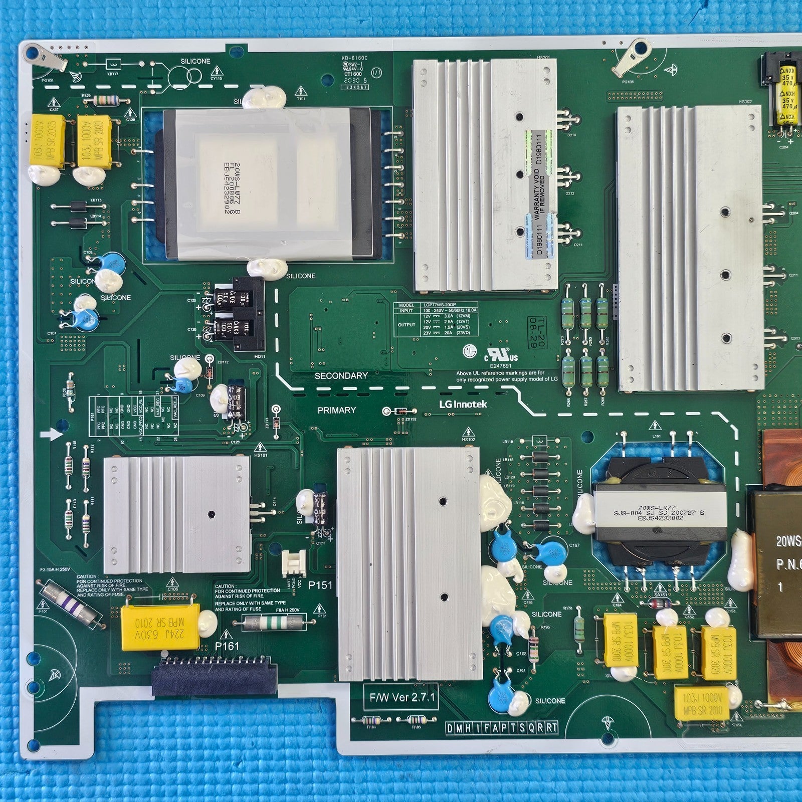 POWER SUPPLY BOARD FOR LG OLED77GX6LA 77" TV LGP77WS-20OP EPCB60CA5B EAY65689322