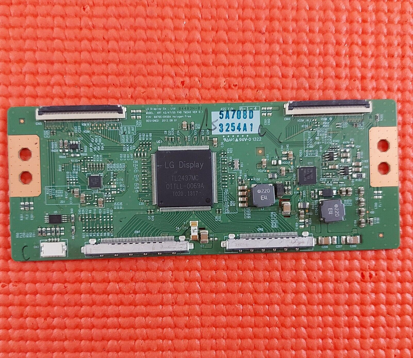 LVDS TCON BOARD FOR PANASONIC TX-L47ET60B TX-L47FT60B TV 6870C-0450A 6871L-3254A